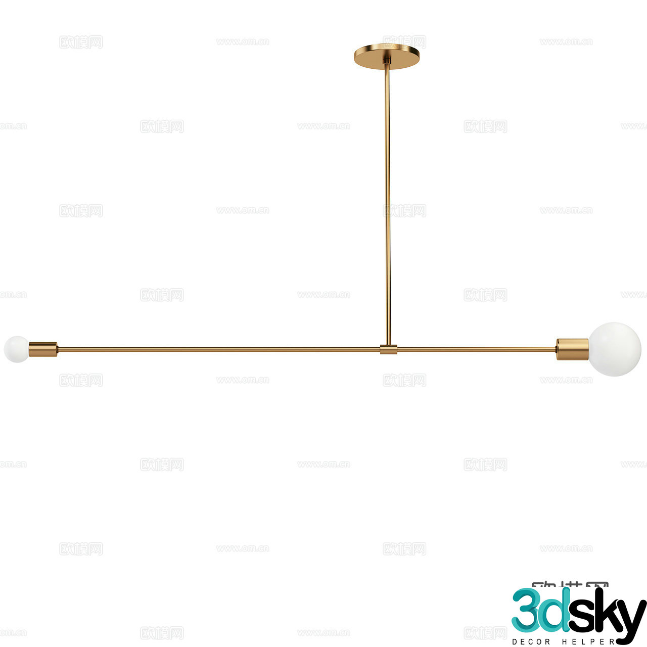 Lambert Minimalist Chandeliers Light Luxury Chandeliers Metal Chandeliers Glass Chandeliers 3D Model