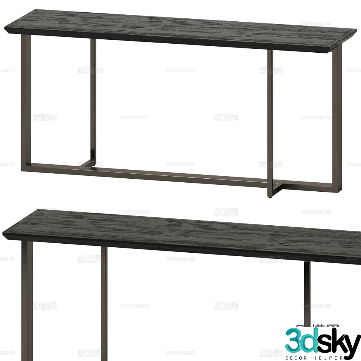 Modern minimalist entrance desk 3D model