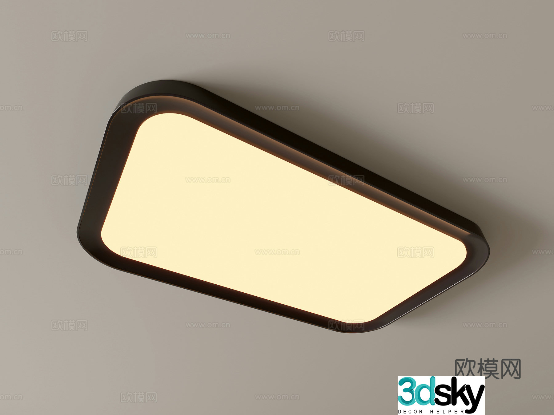 Modern ceiling lamp Geometric ceiling lamp Bedroom lamp Artistic shaped lamp Fashion living room lamp 3D model