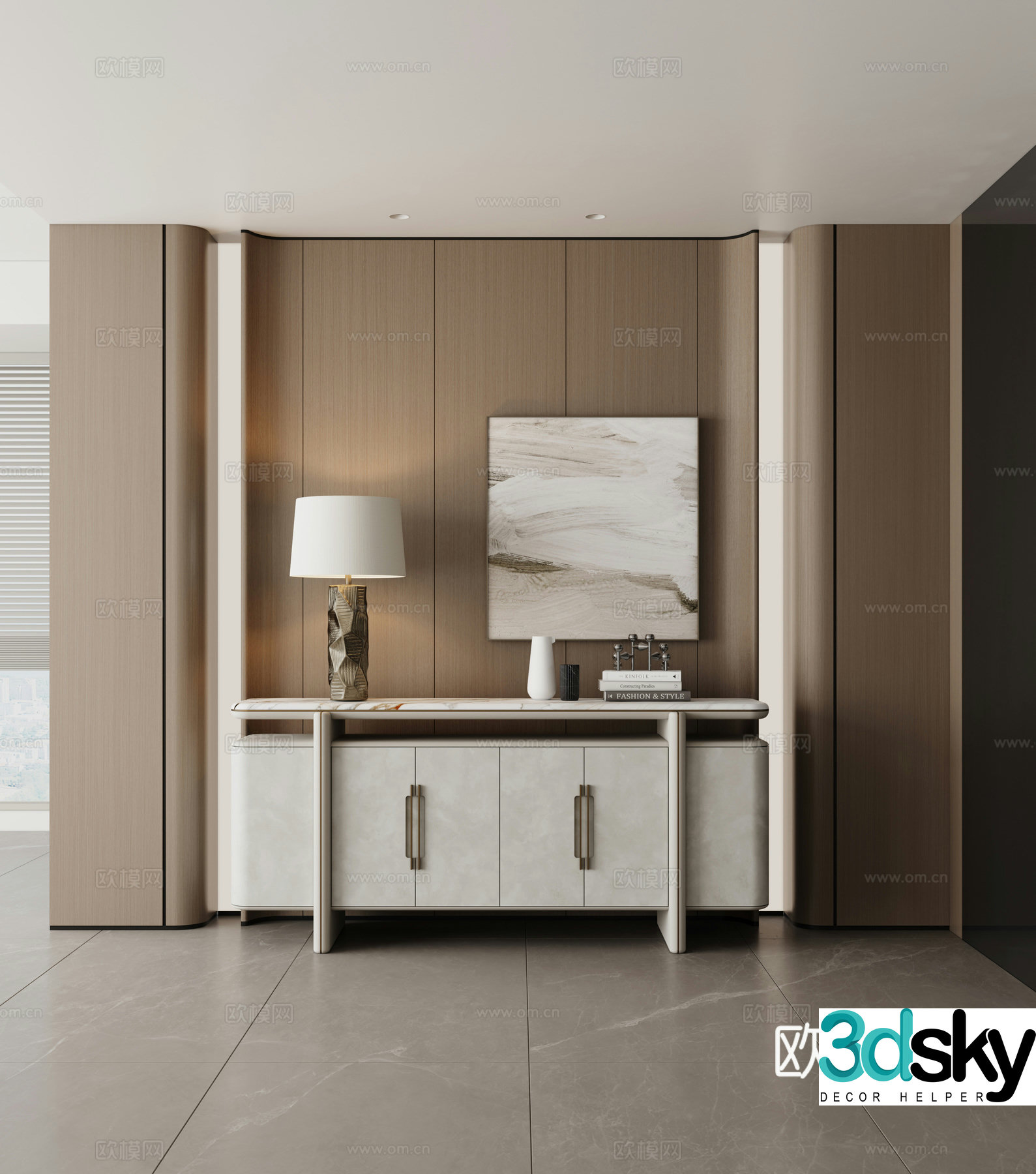 Modern entrance 3D model