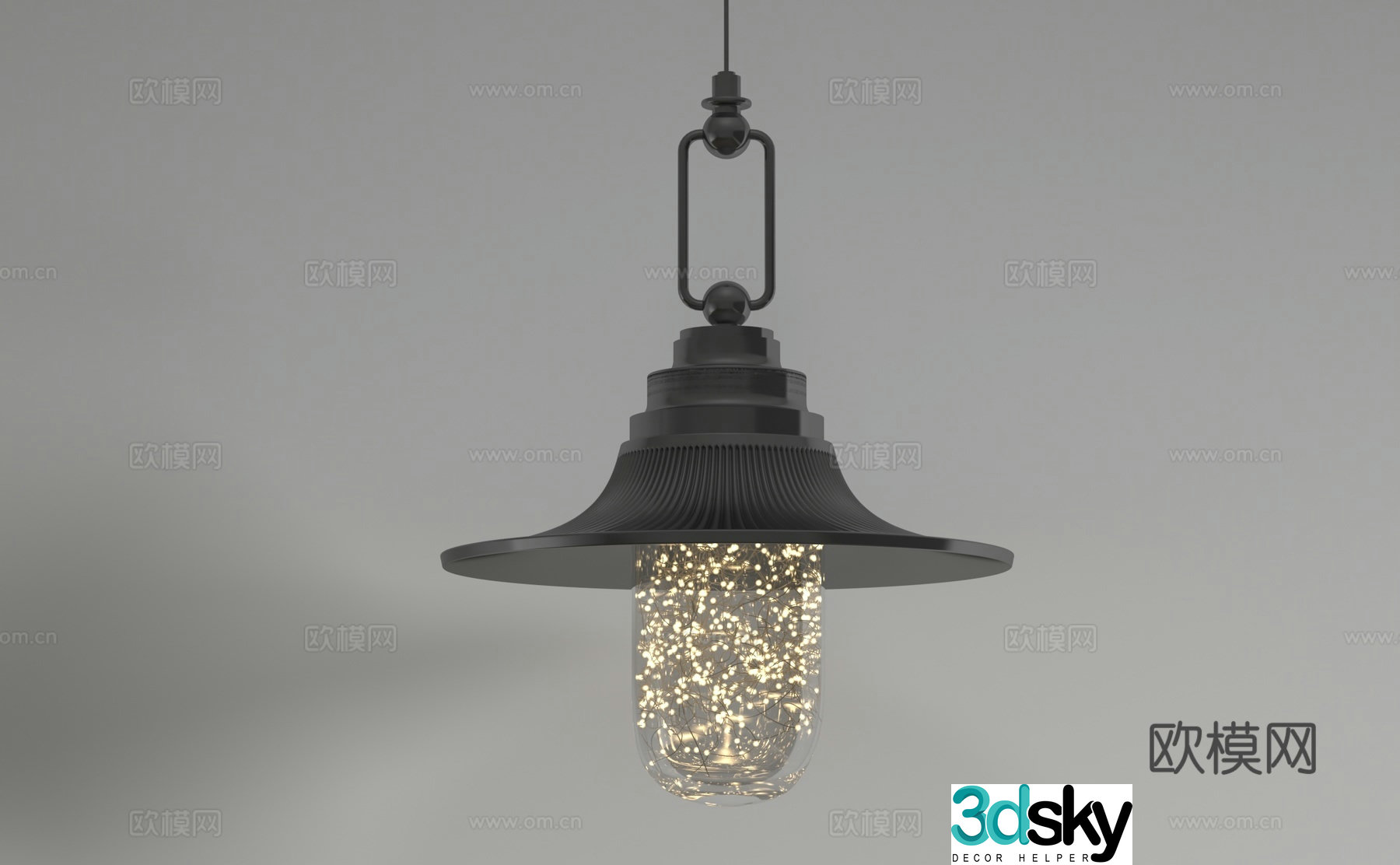 Modern chandelier 3d model