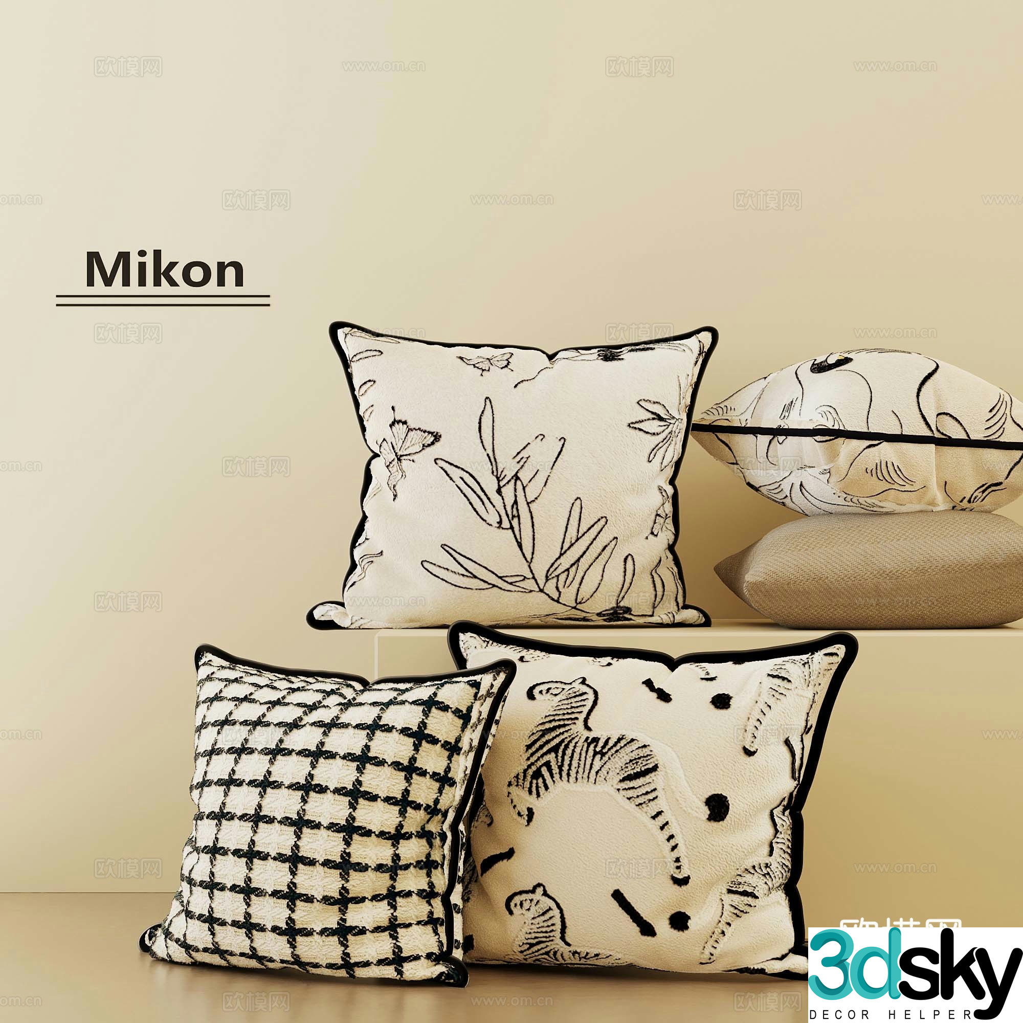 Modern pillow pillow 3d model