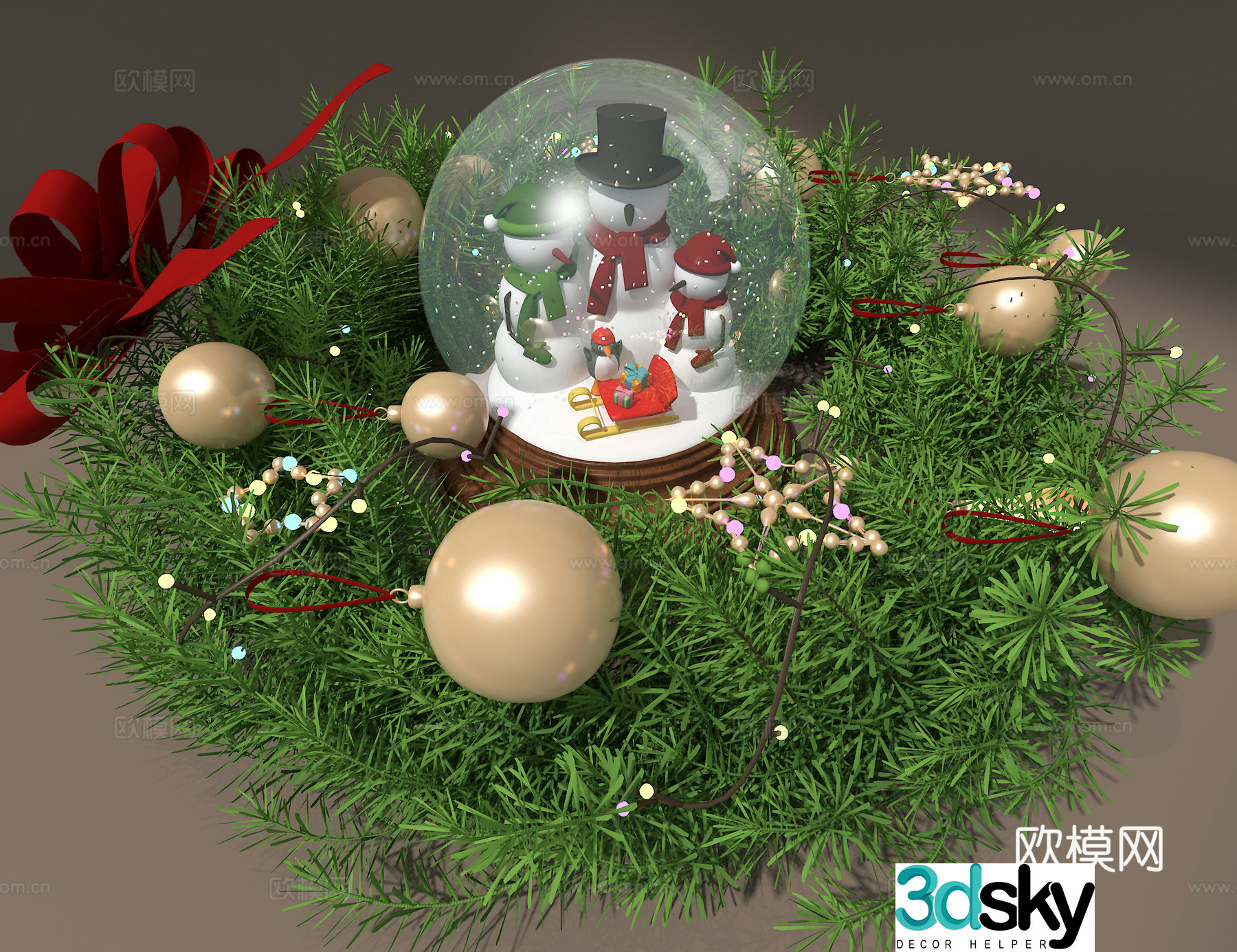 Crystal ball 3d model