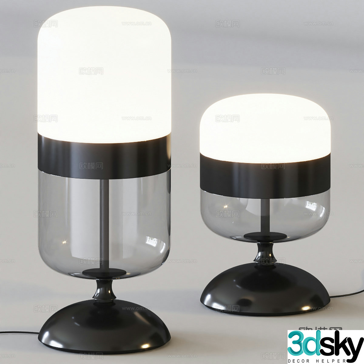 Modern Italian desk lamp 3d model