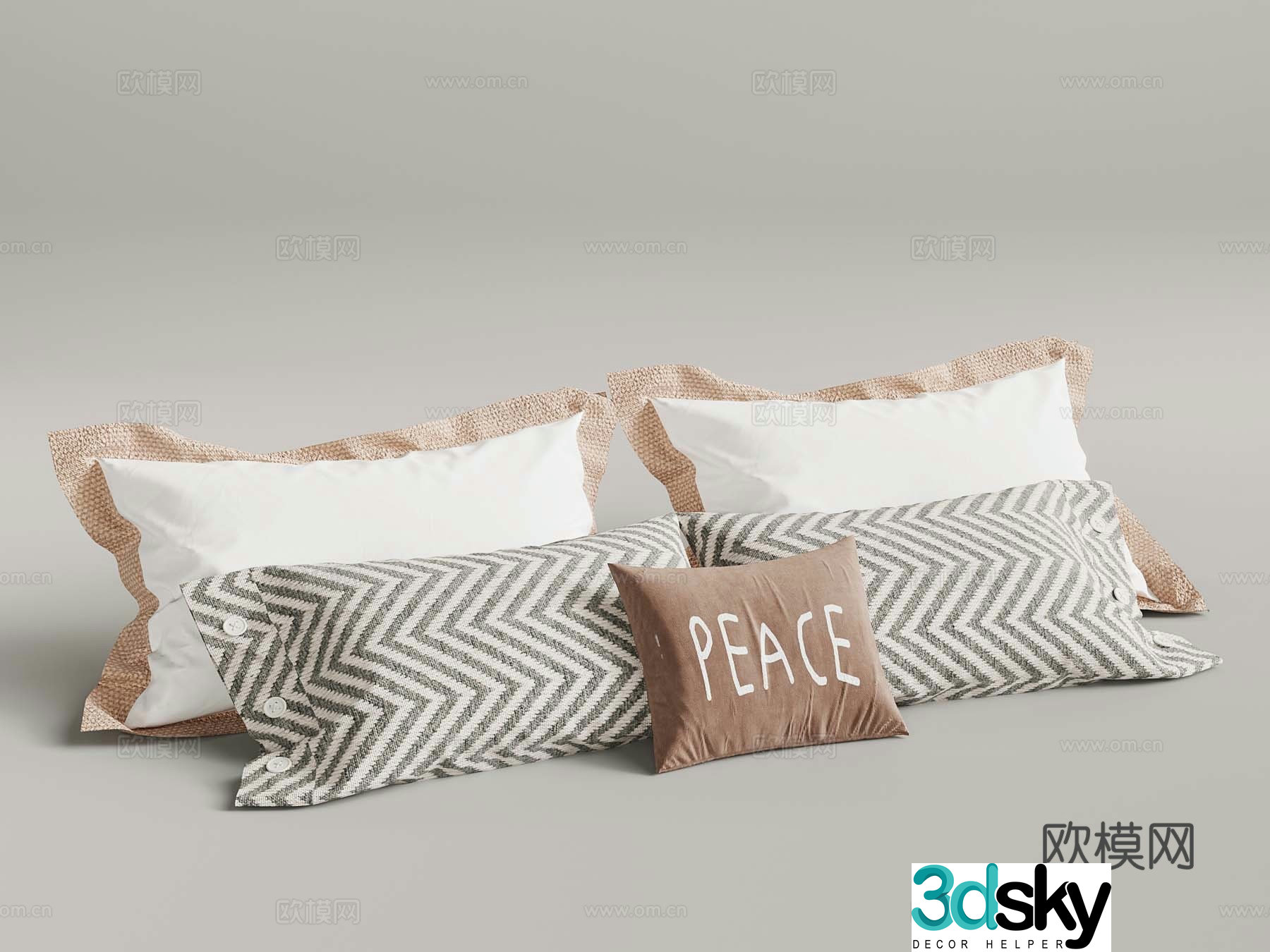 Modern pillow pillow 3d model