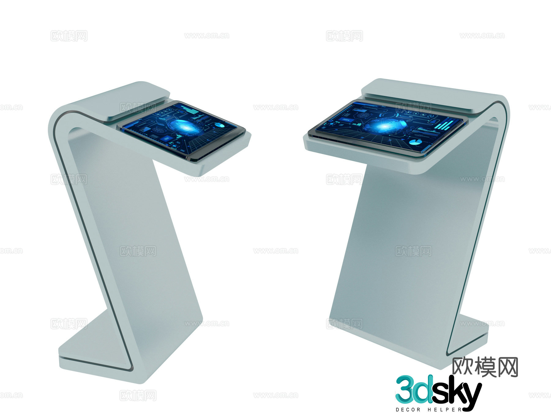 Equipment guide sign 3d model
