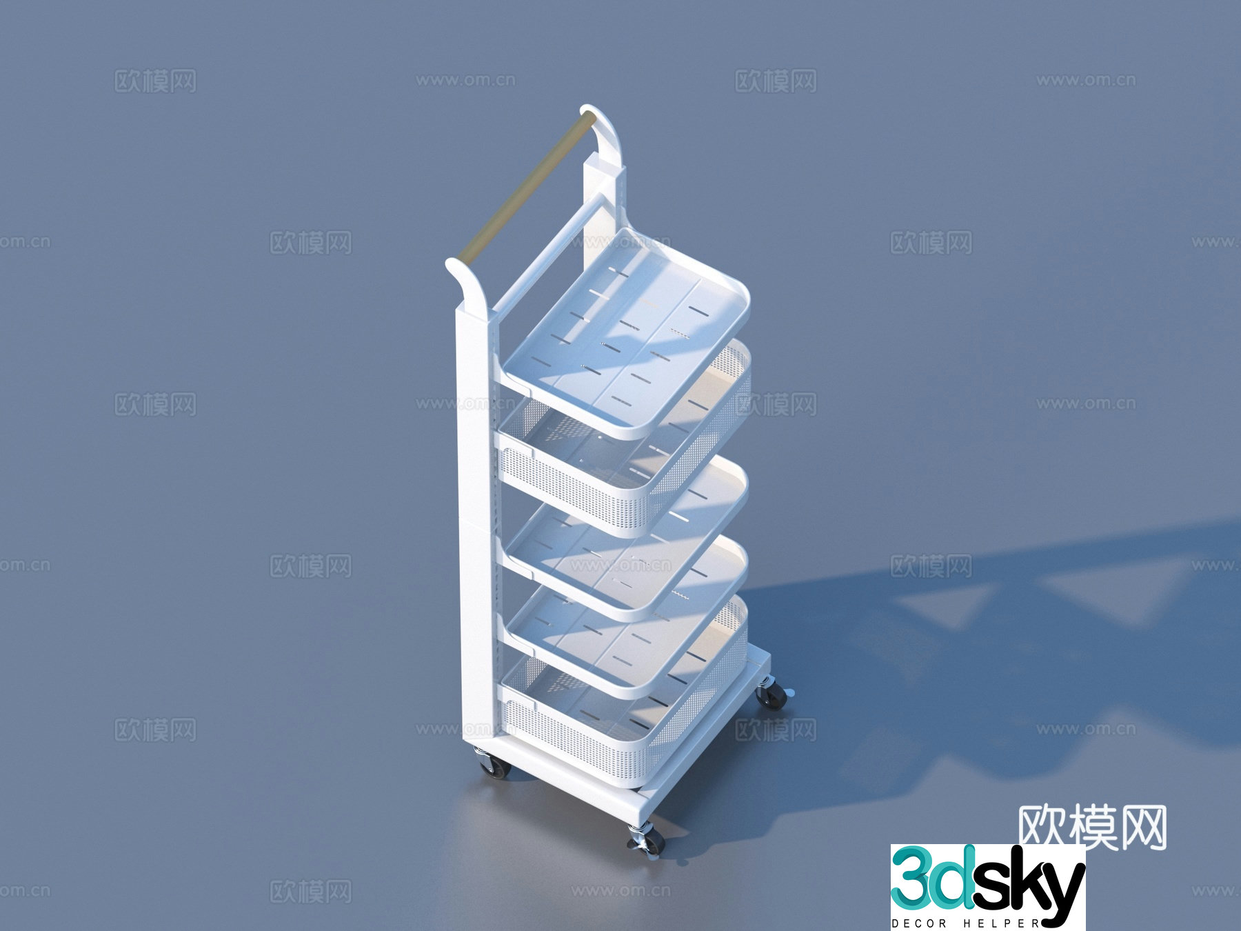 Storage rack item rack 3d model