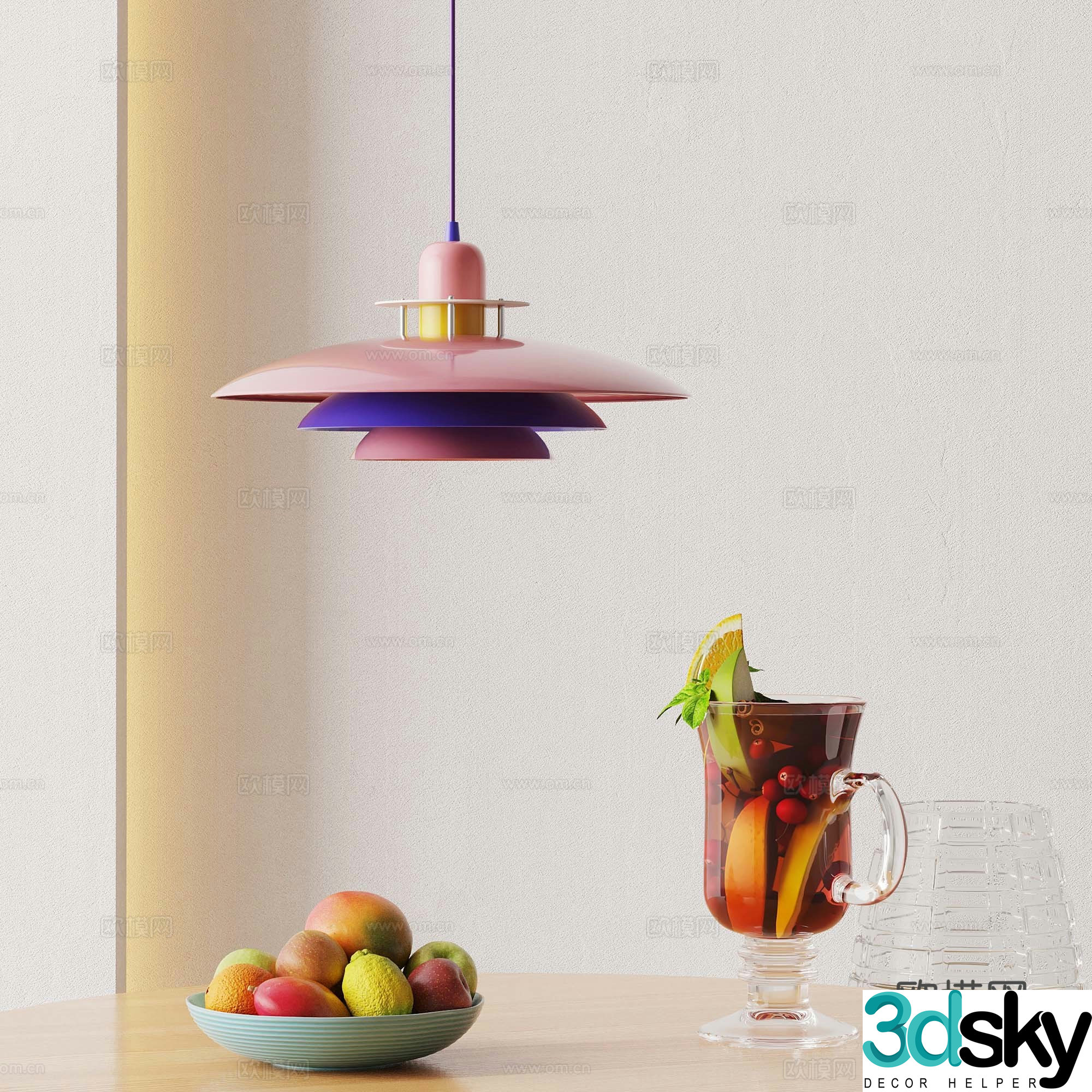 Dopamine chandelier drink juice 3d model