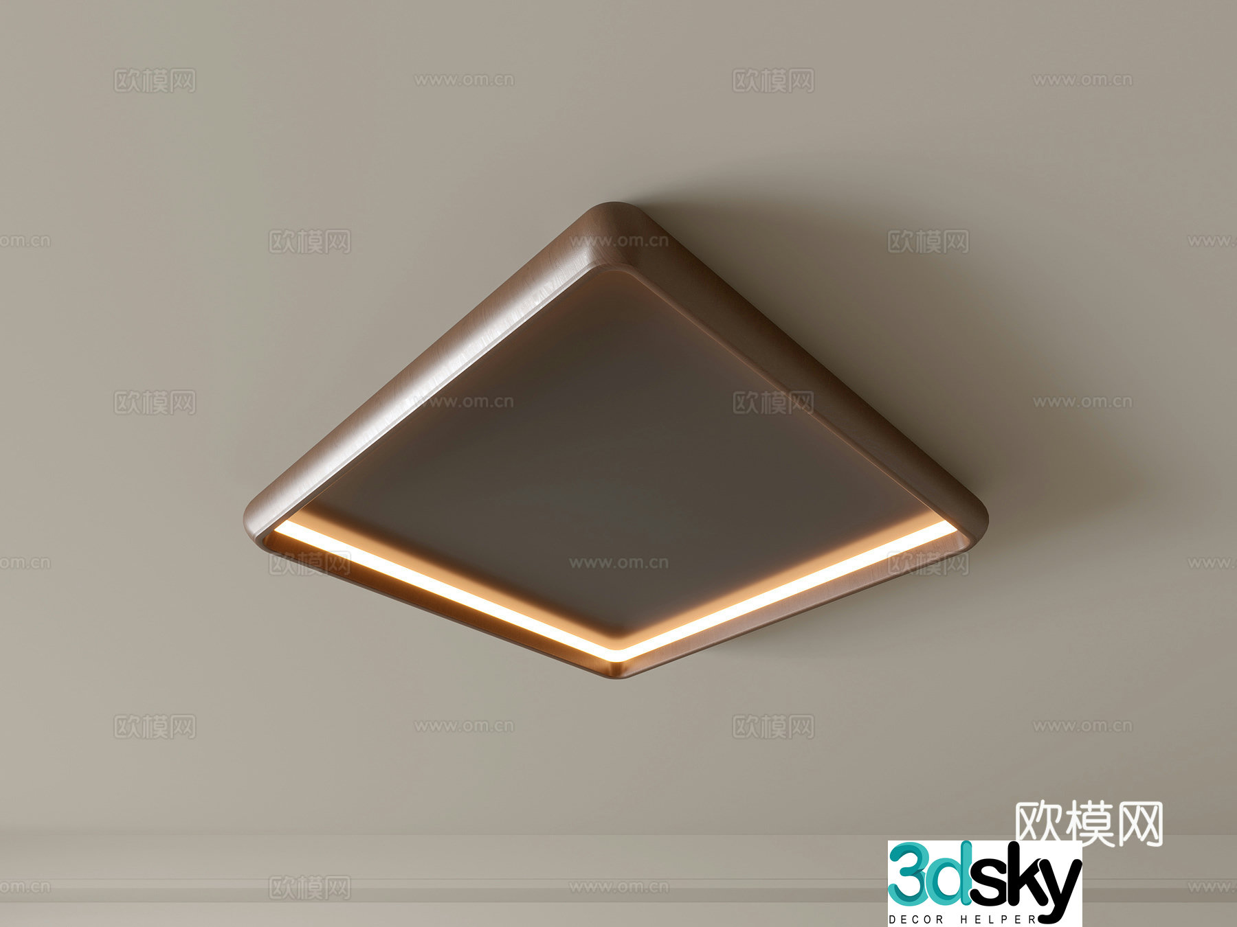 Modern ceiling lamp Geometric ceiling lamp Bedroom lamp Artistic shaped lamp Fashion living room lamp 3D model
