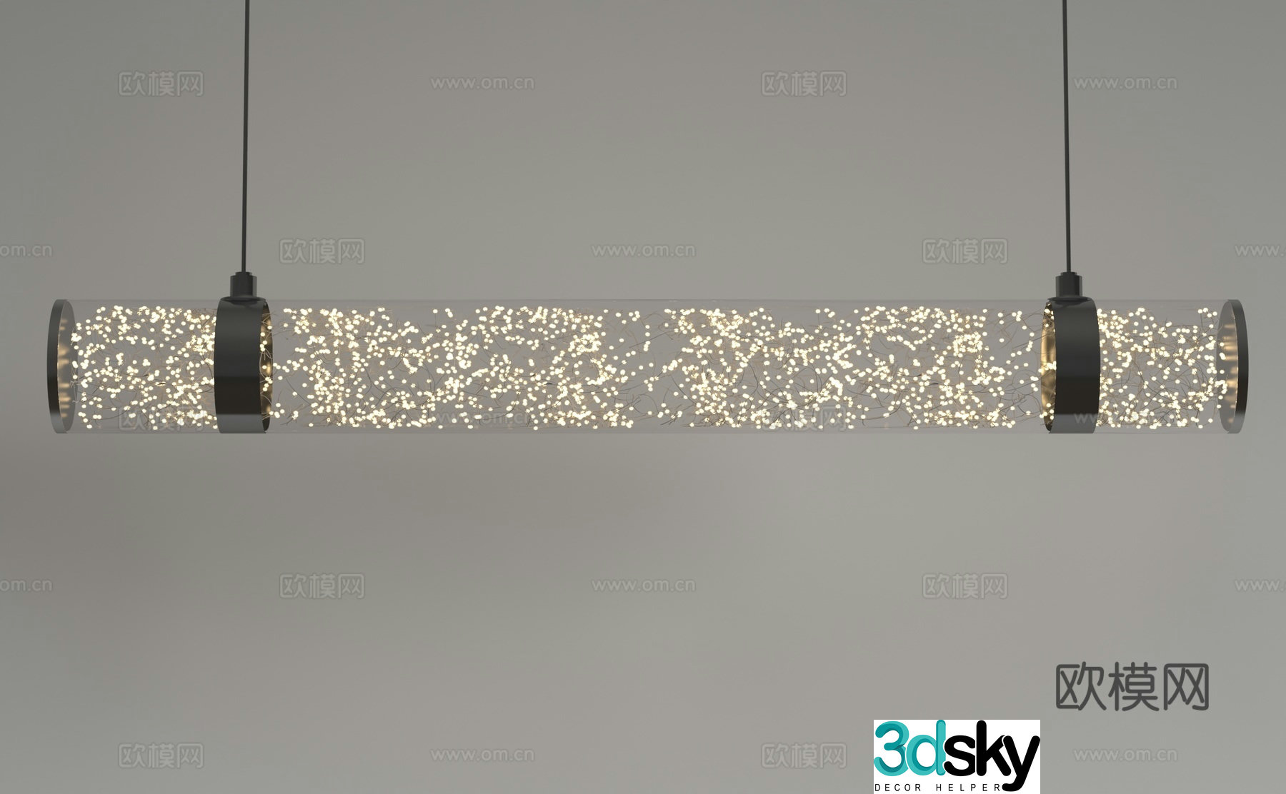 Modern chandelier 3d model