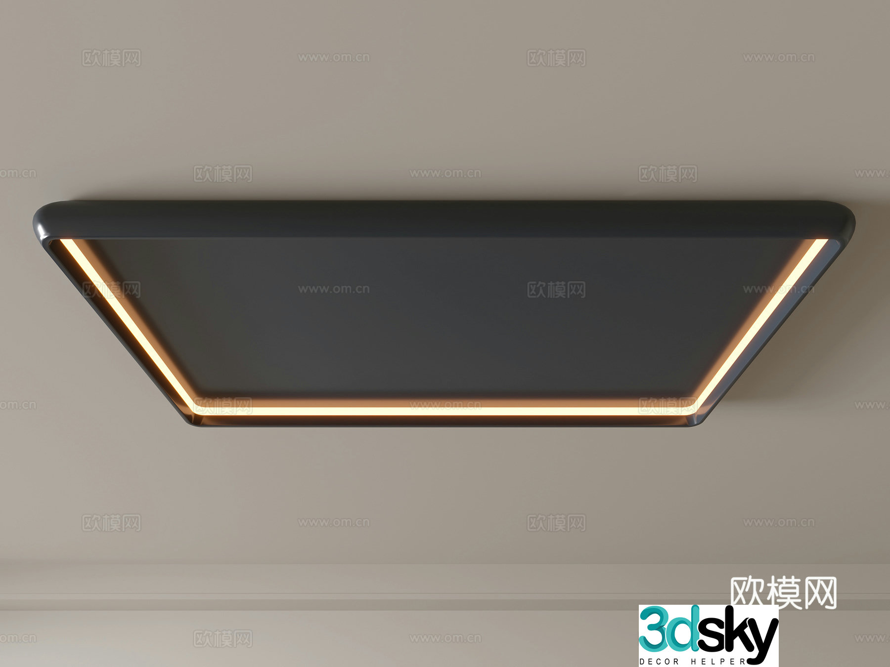 Modern ceiling lamp Geometric ceiling lamp Bedroom lamp Artistic shaped lamp Fashion living room lamp 3D model