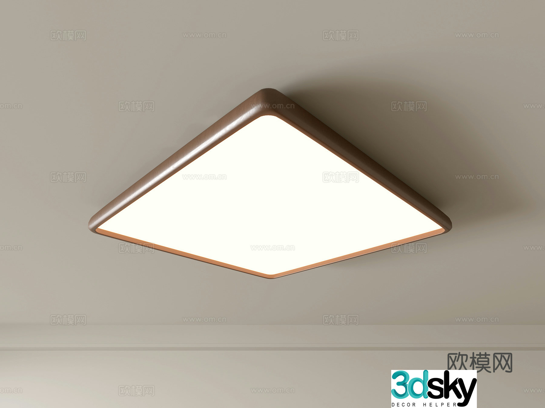Modern ceiling lamp Geometric ceiling lamp Bedroom lamp Artistic shaped lamp Fashion living room lamp 3D model