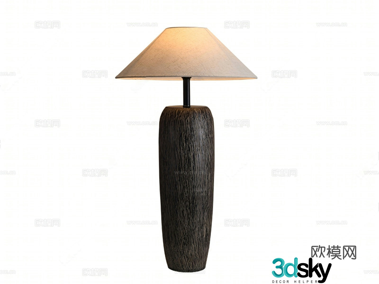 Waijijiji floor lamp B&B solid wood floor lamp B&B floor lamp 3D model
