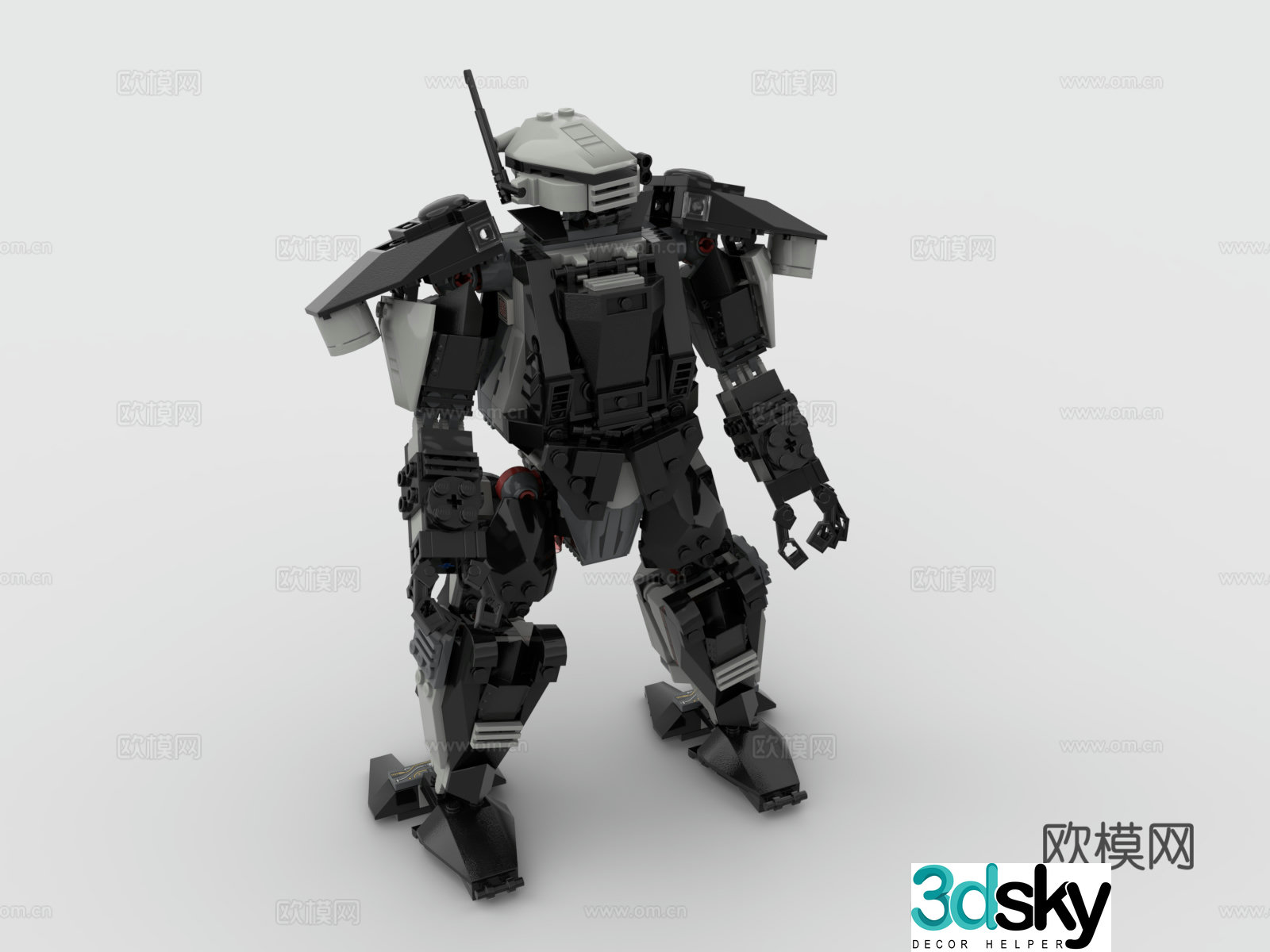 LEGO LEGO Toys Building Blocks Mecha Fighting Robot Mechanical Armor Up to 3D Model
