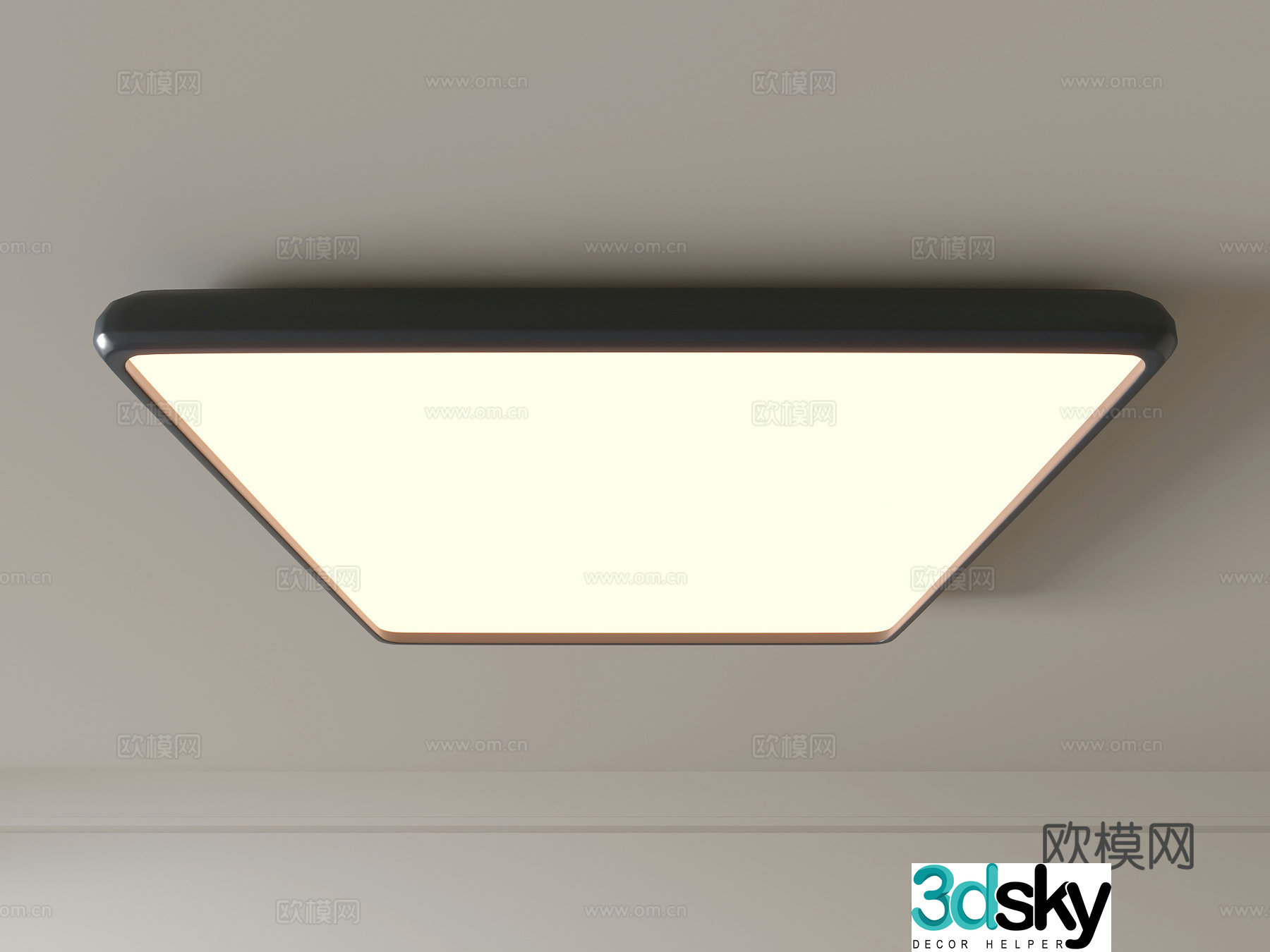Modern ceiling lamp Geometric ceiling lamp Bedroom lamp Artistic shaped lamp Fashion living room lamp 3D model