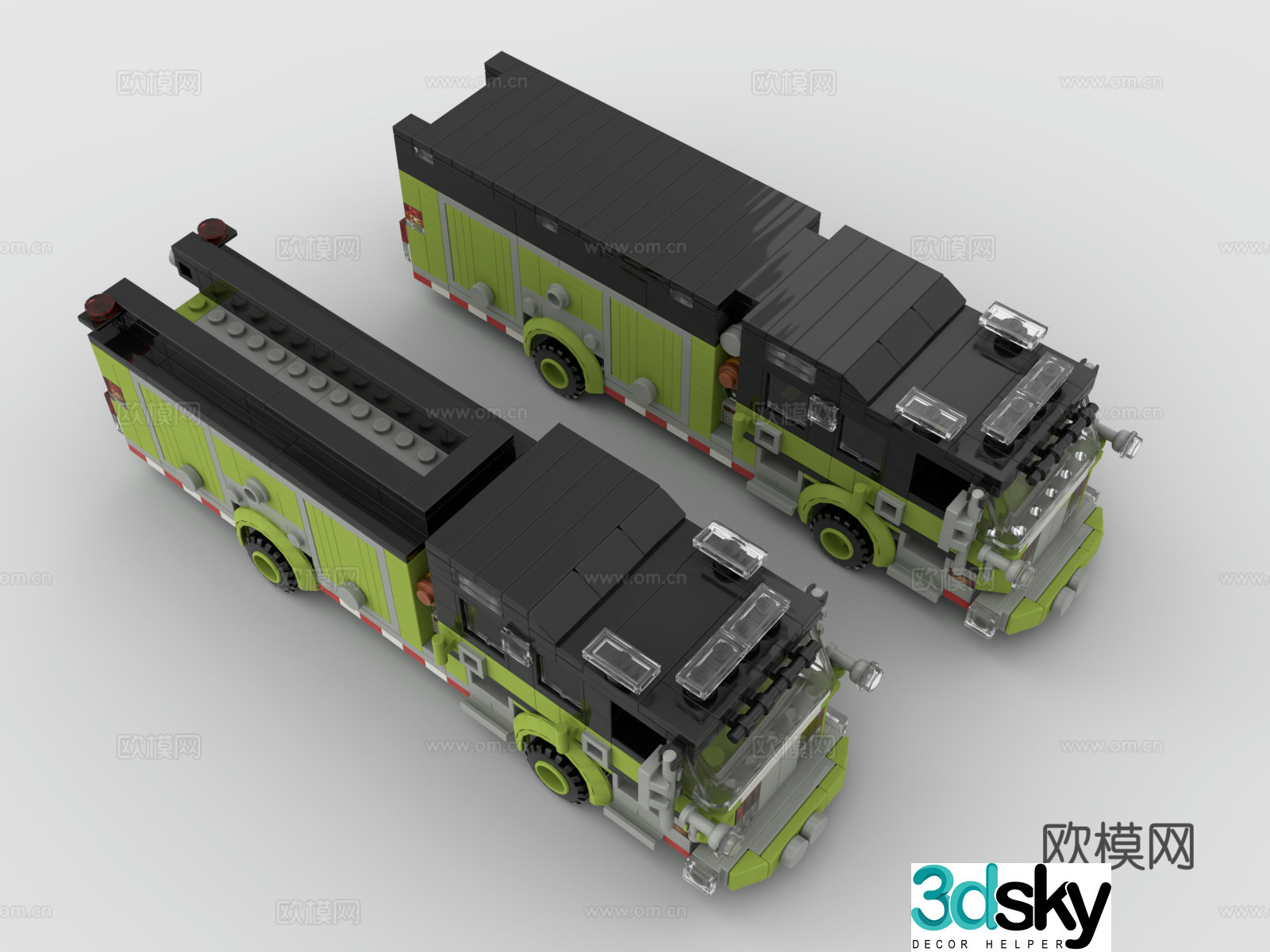 LEGO LEGO Toys Building Blocks Engineering Car Earthwork Car 3D Model