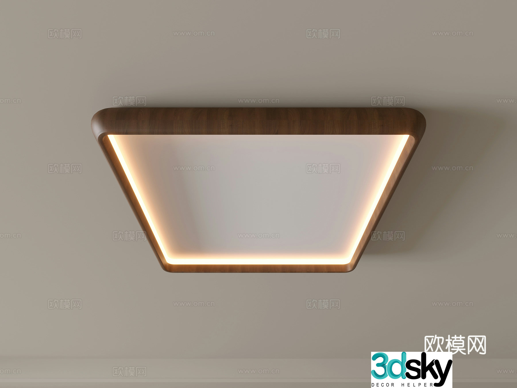 Modern ceiling lamp Geometric ceiling lamp Bedroom lamp Artistic shaped lamp Fashion living room lamp 3D model