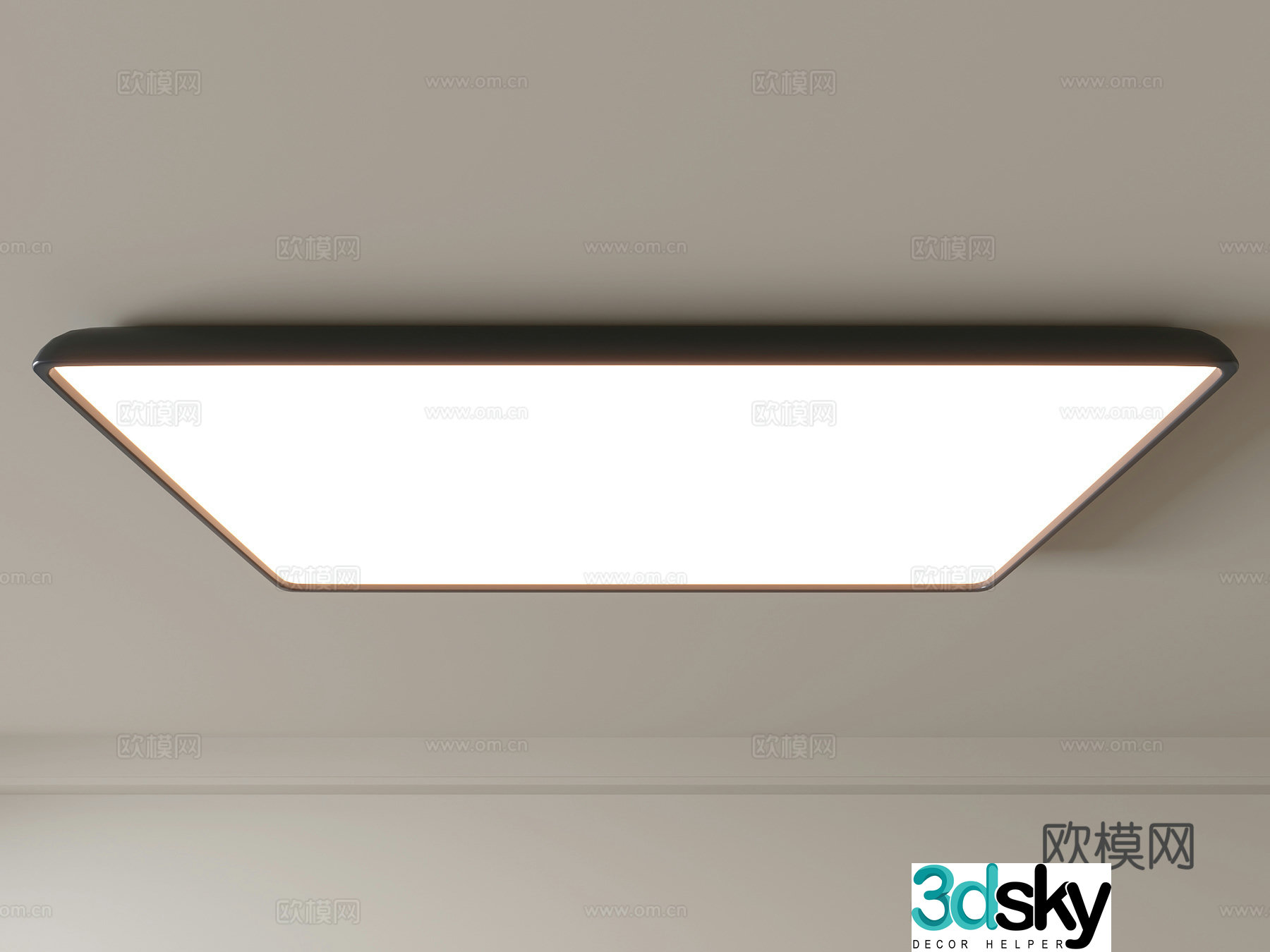 Modern ceiling lamp Geometric ceiling lamp Bedroom lamp Artistic shaped lamp Fashion living room lamp 3D model