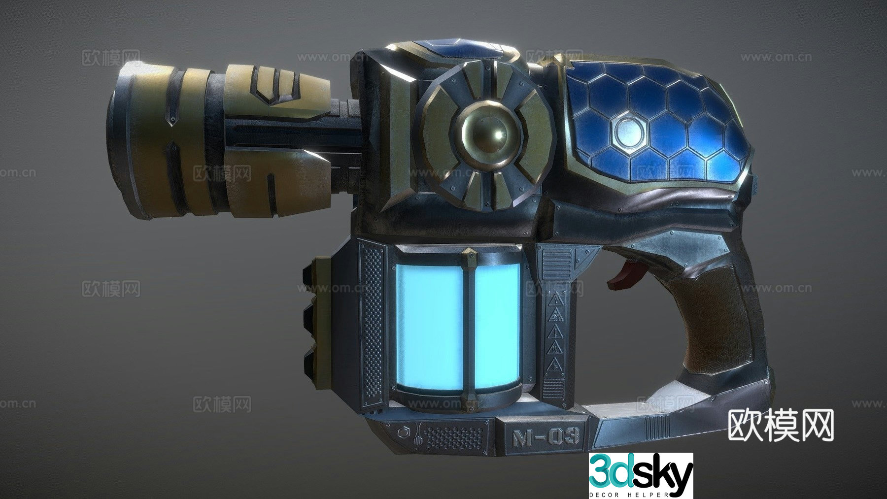 Exterminator-blaster pistol=discharger=3d model