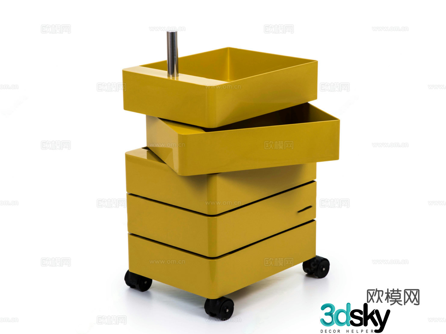 Modern medieval bedside table magis rotary bedside table ginger bedside table Bauhaus 3d model
