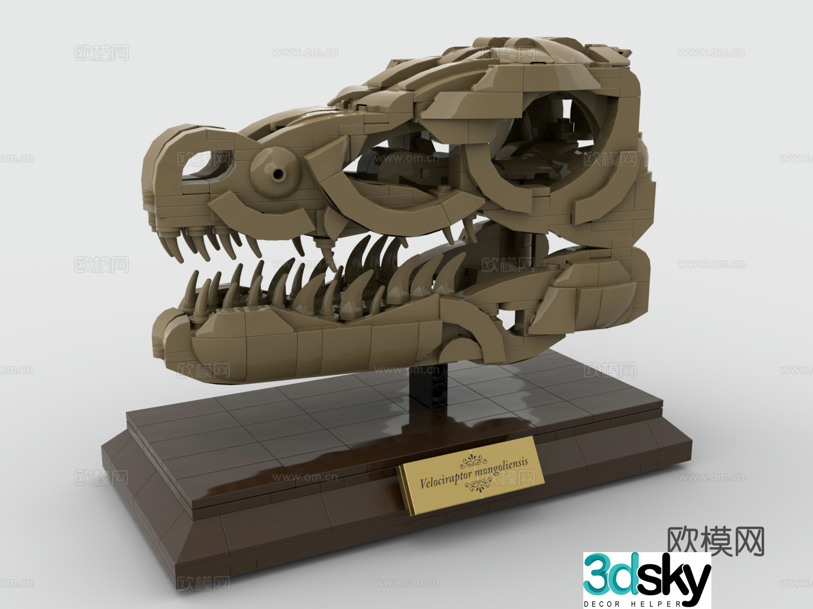 Lego LEGO Toys Building Blocks Dinosaur Fossils Museum Dinosaur Skeleton 3D Model
