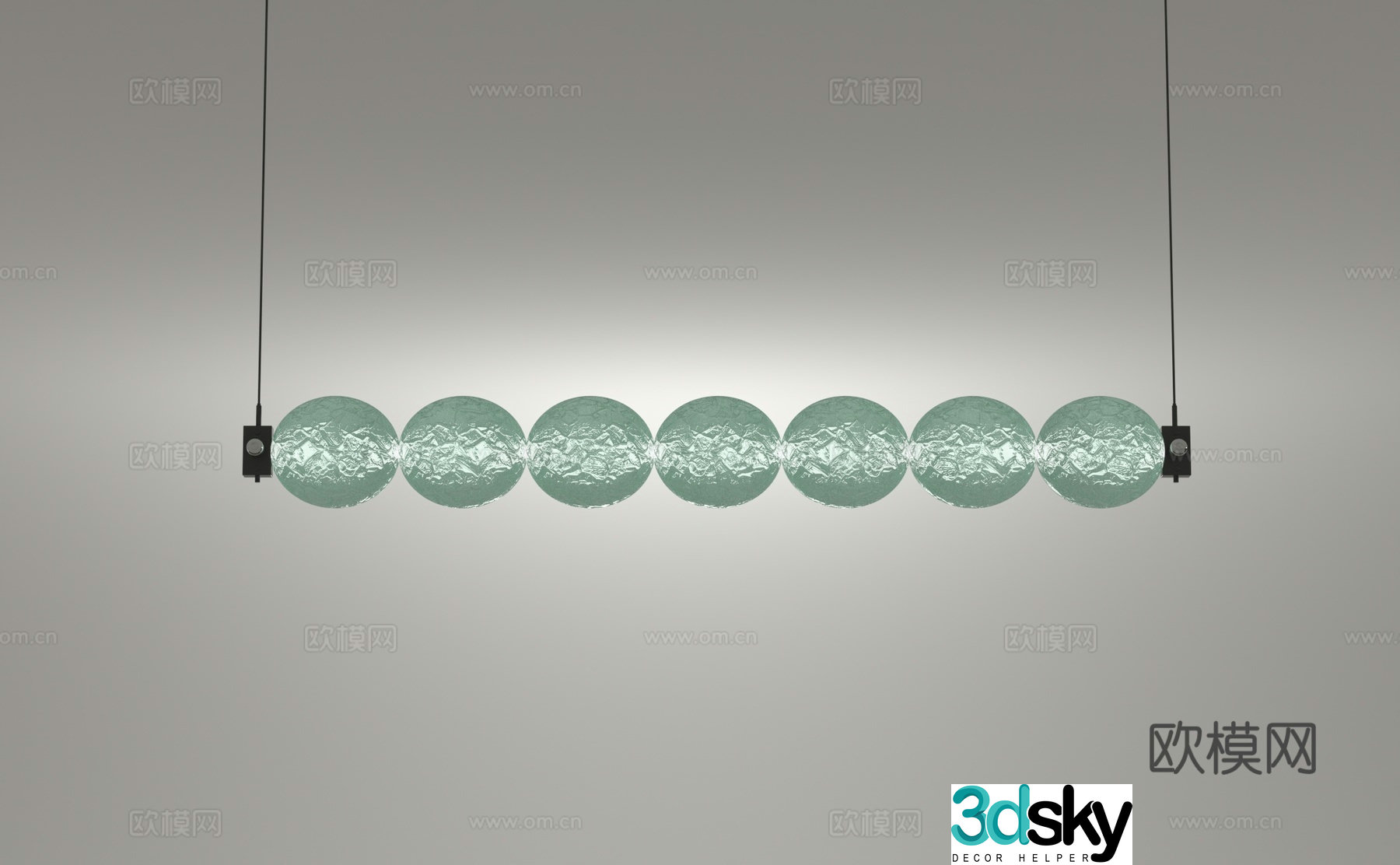Modern chandelier 3d model