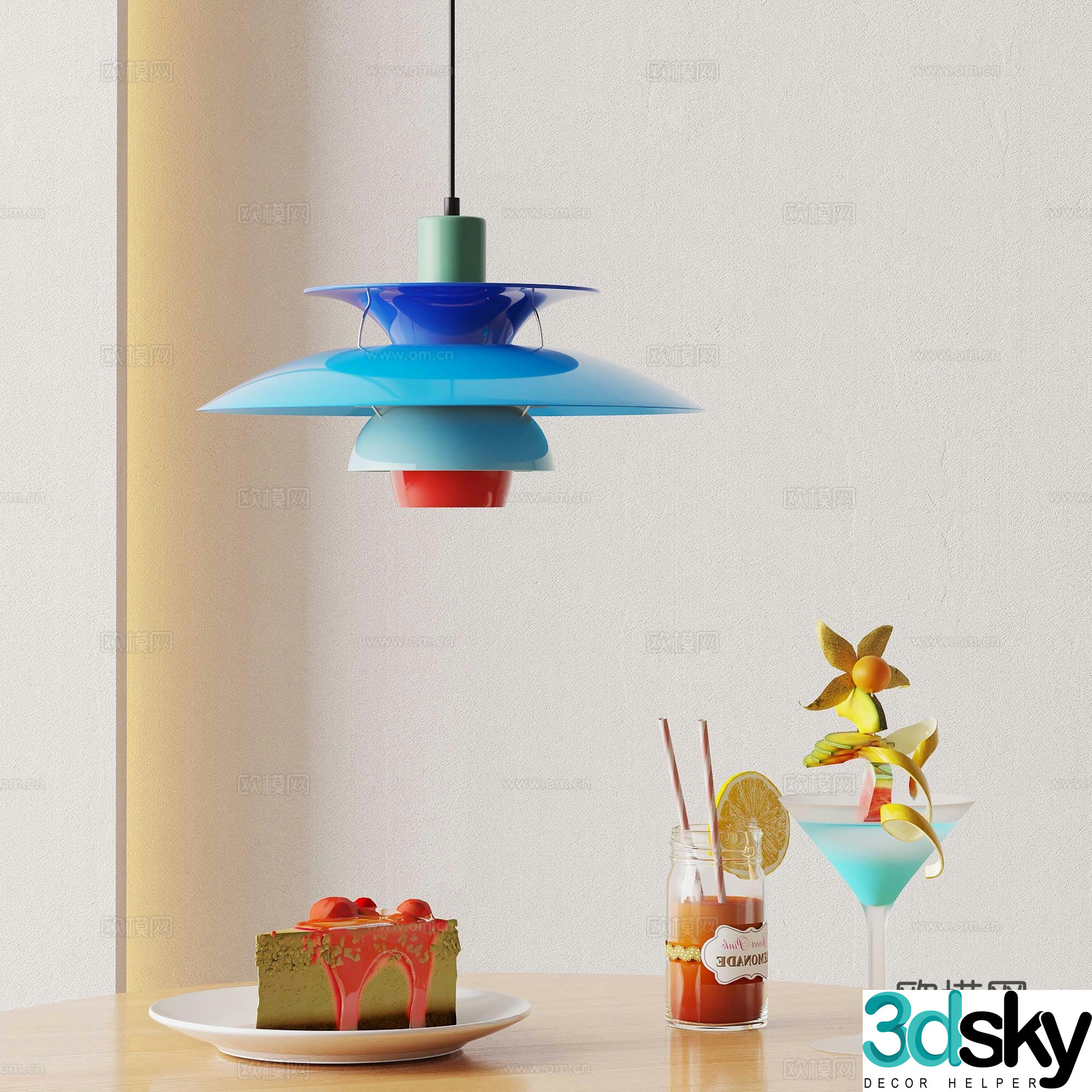 Dopamine chandelier drink juice 3d model