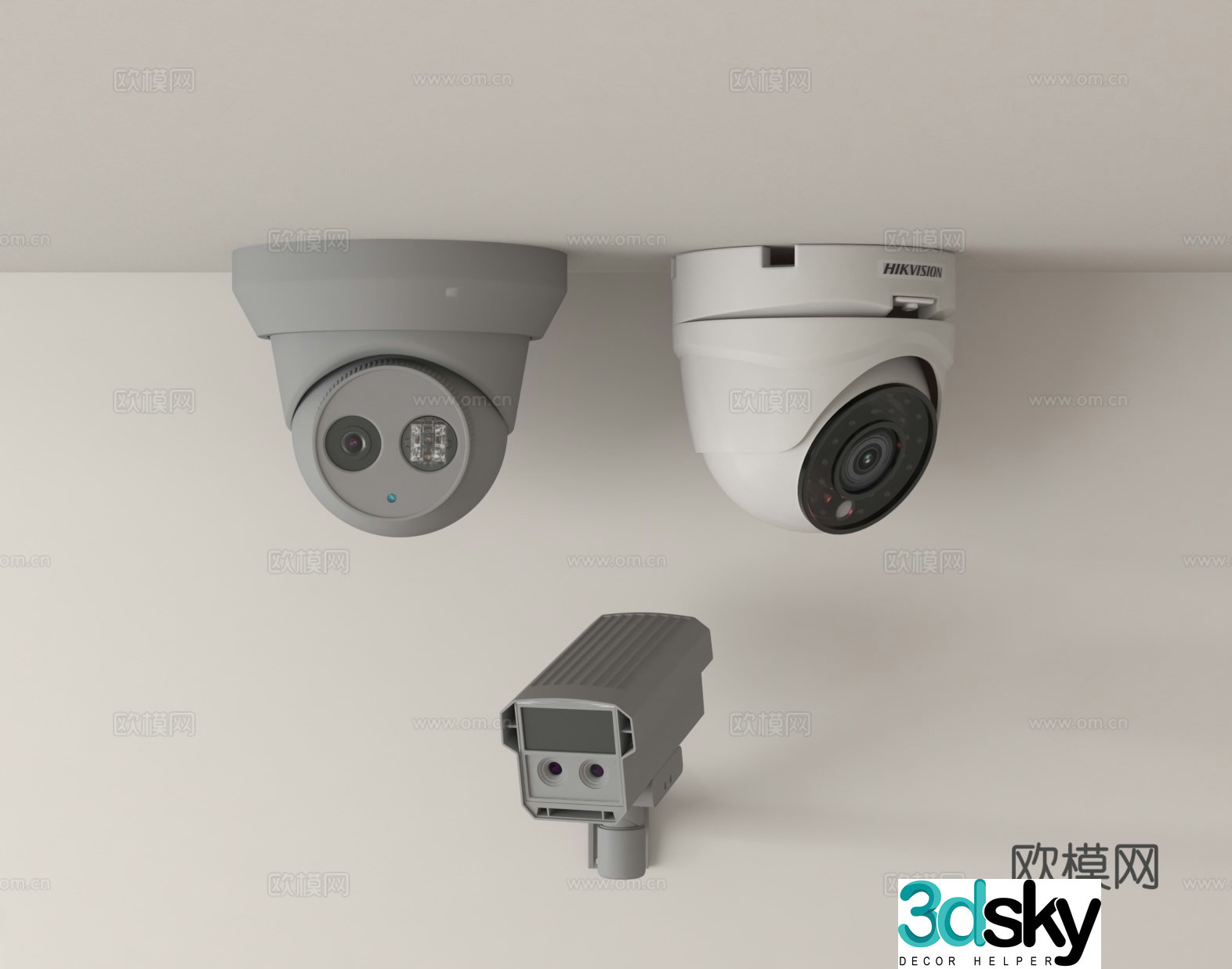 security equipment surveillance camera indoor surveillance surveillance technology spherical camera 3d model