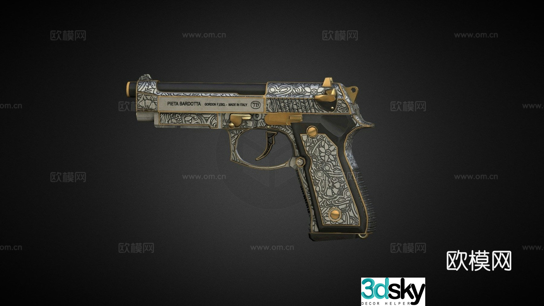 Dual Wield Beretta 3d model