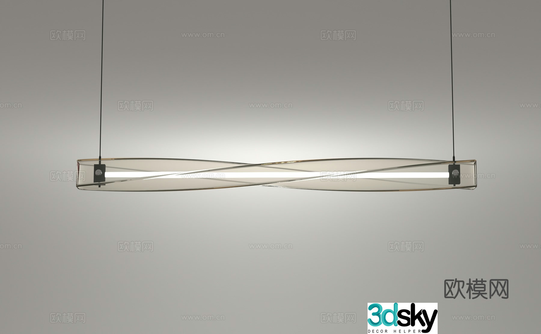 Modern chandelier 3d model