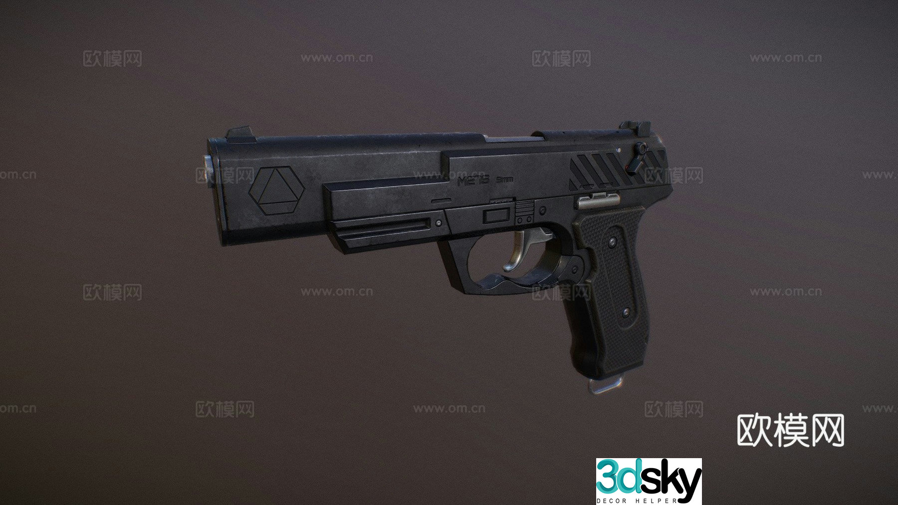 M27S automatic pistol 3d model
