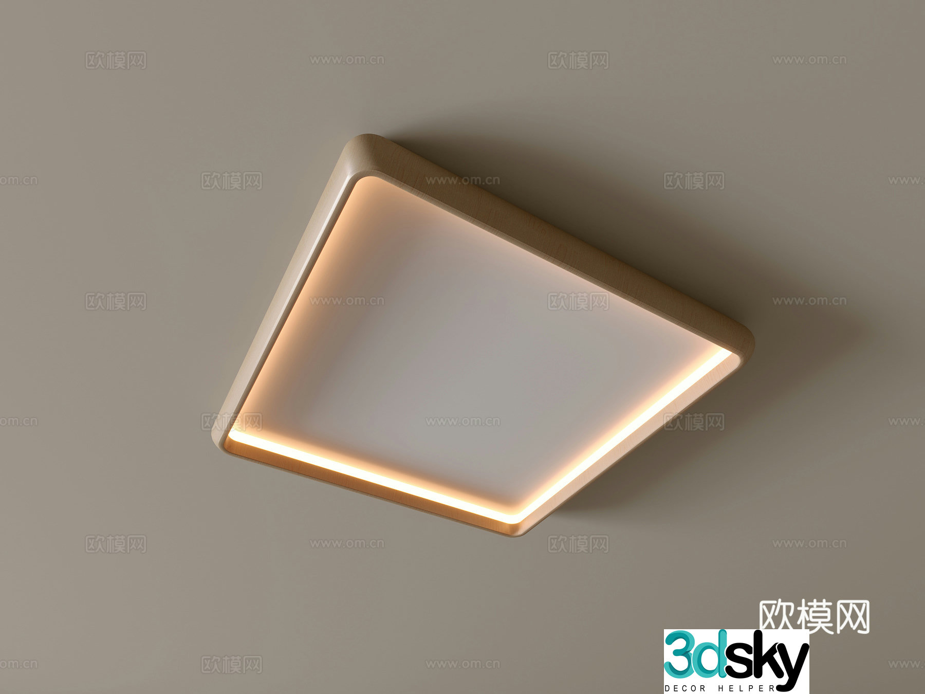 Modern ceiling lamp Geometric ceiling lamp Bedroom lamp Artistic shaped lamp Fashion living room lamp 3D model