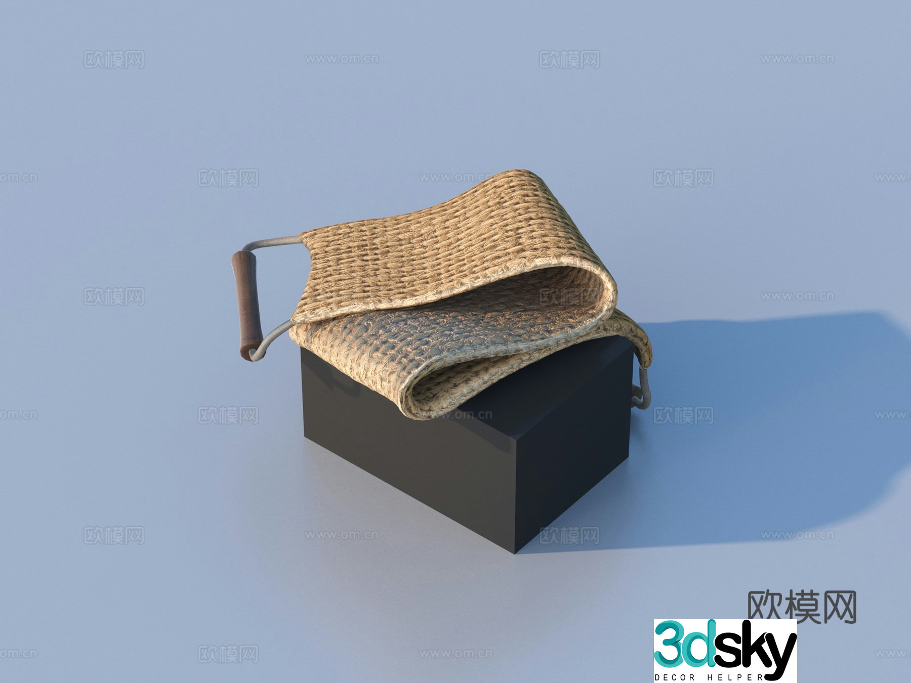 Cloth strips toiletries 3d model