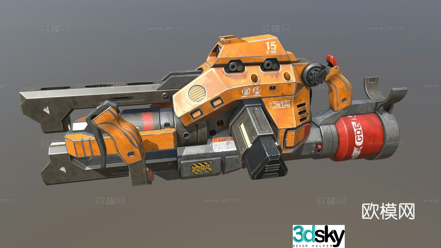 Heavy mining tools 3d model