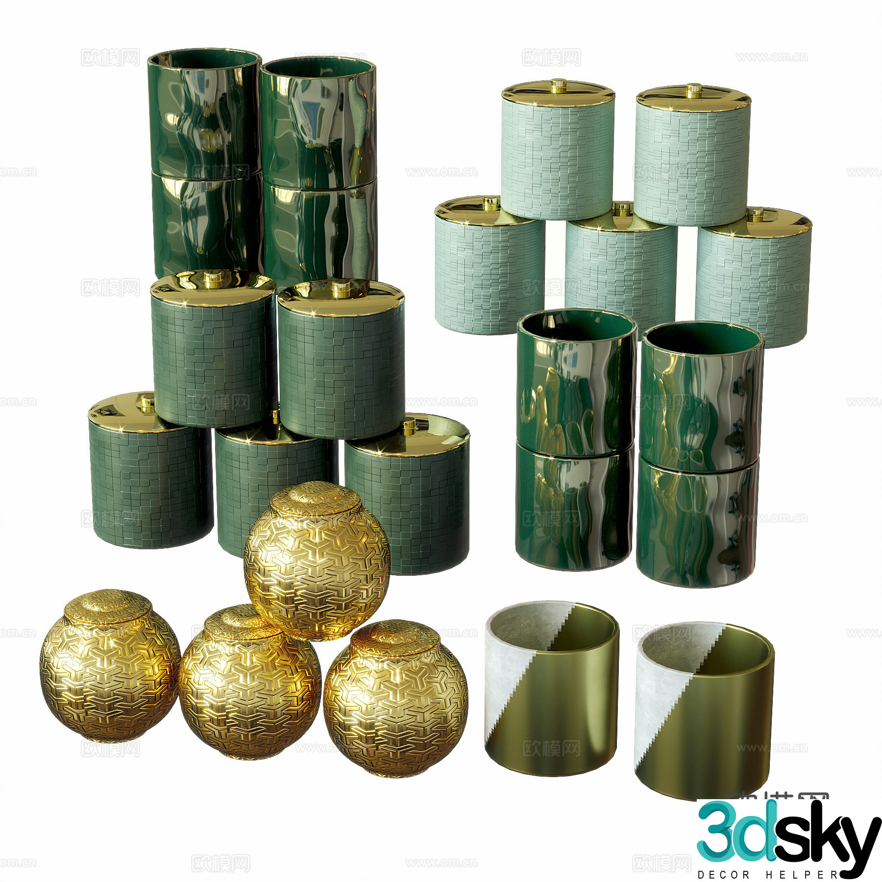 Tea set Tea tea pot ornaments Cultural and creative tea pot packaging Product 3D model