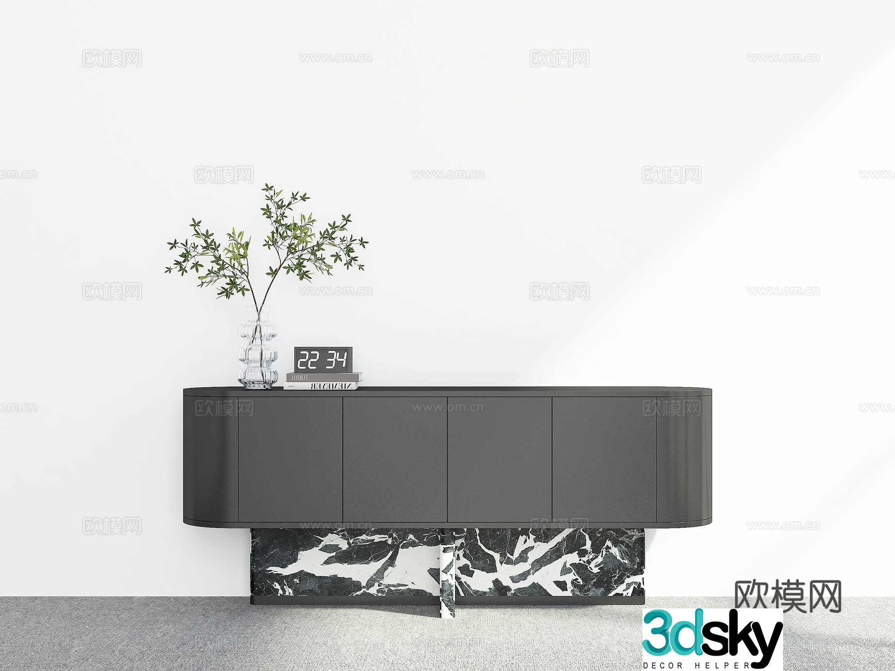 Modern sideboard 3D model