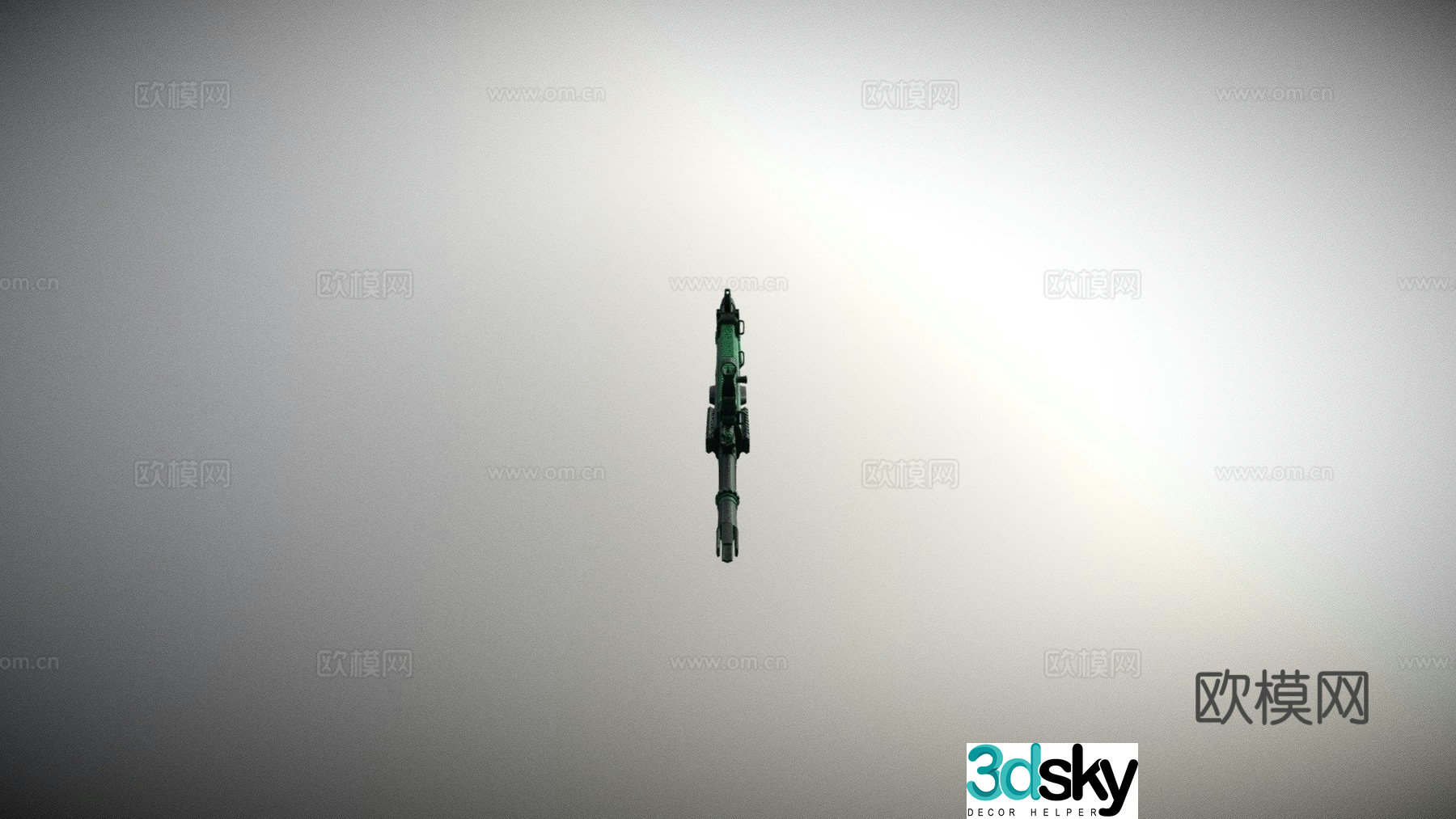 SCAR-H-Emerald 3d model