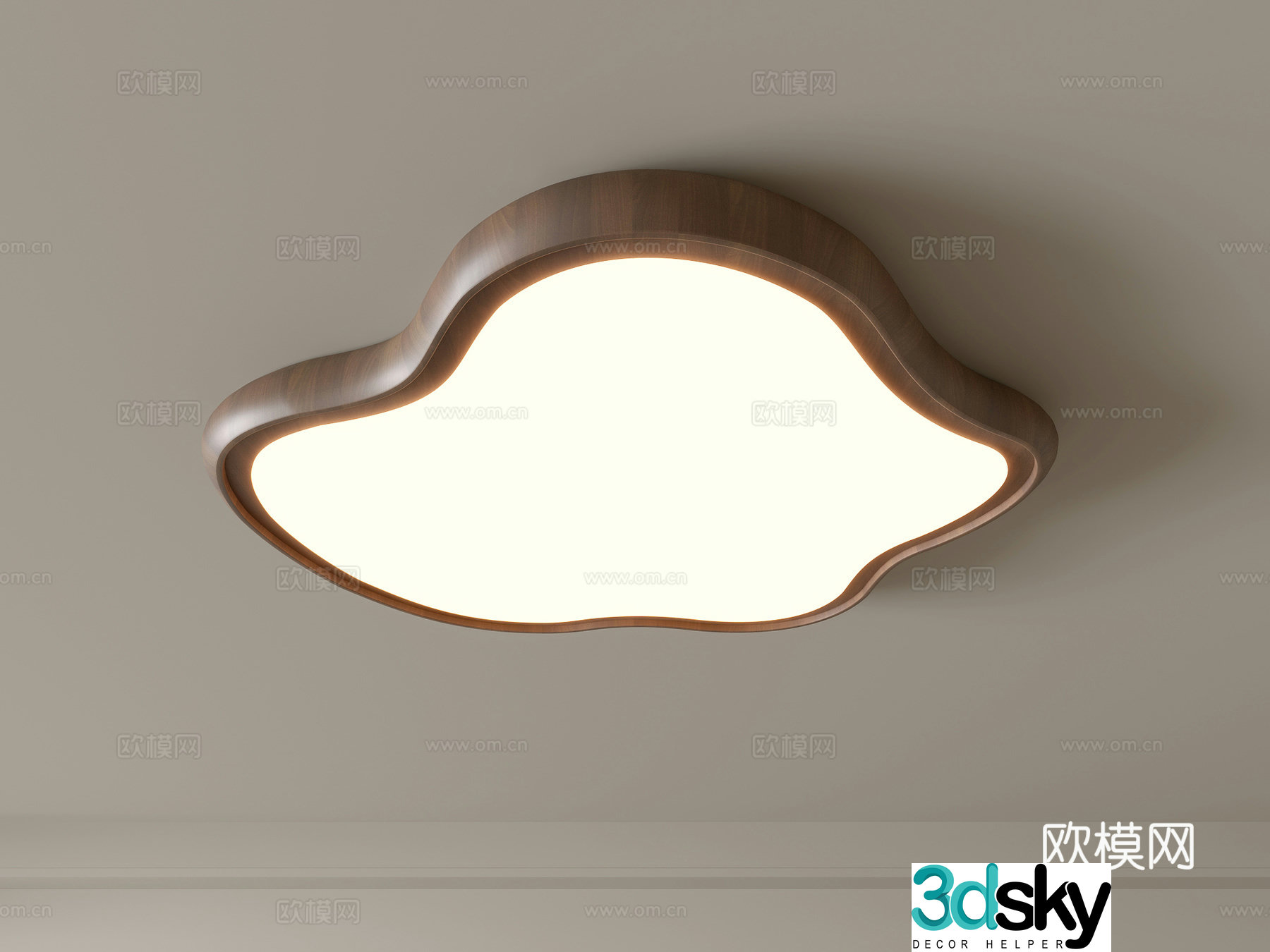 Modern ceiling lamp Geometric ceiling lamp Bedroom lamp Artistic shaped lamp Fashion living room lamp 3D model