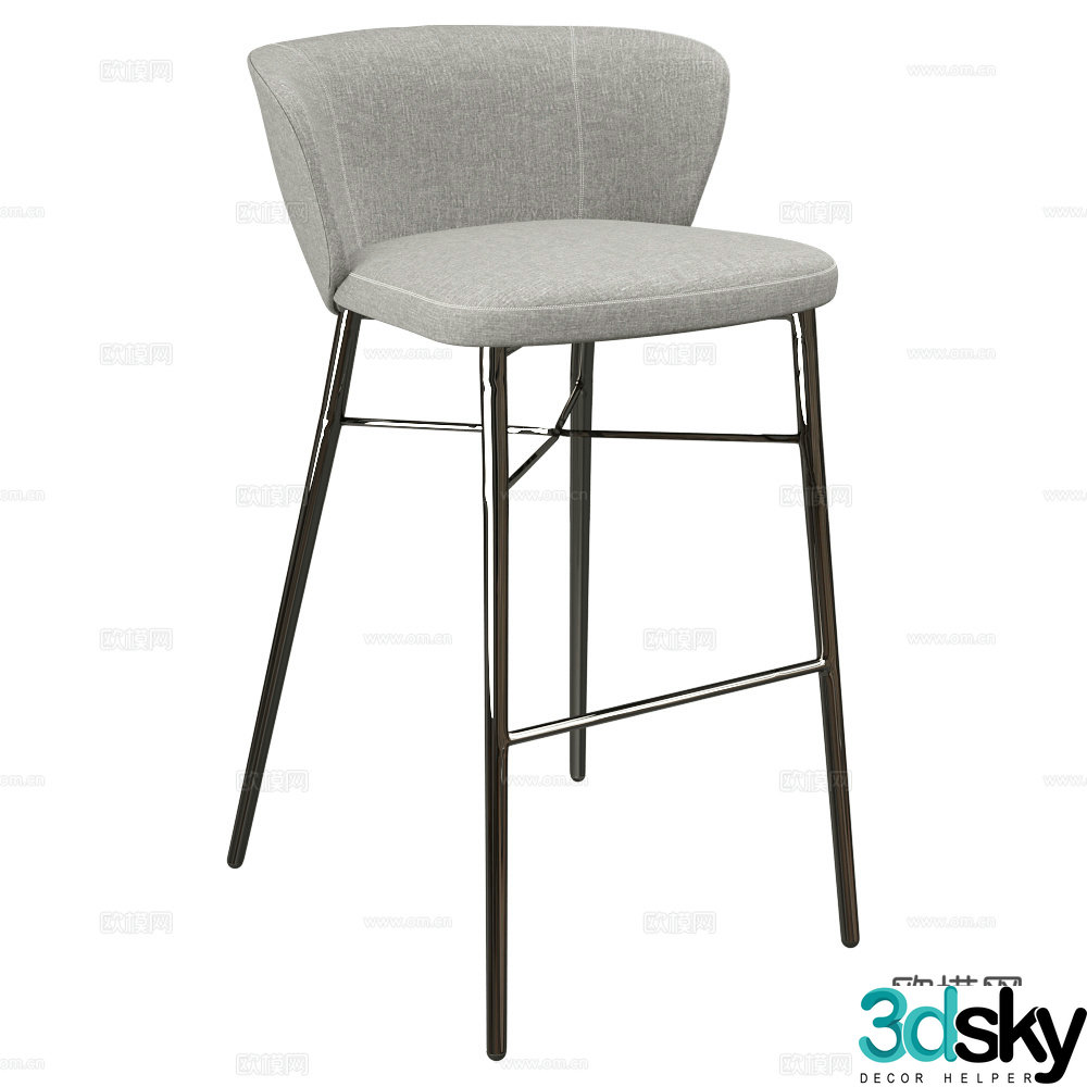 Baleri Italia Bar Chair 3D Model
