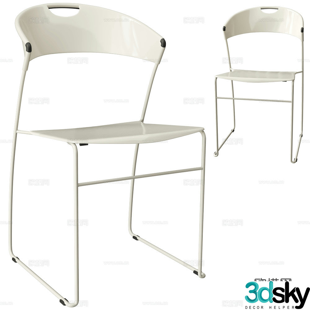 Baleri Italia Dining Chair 3D Model