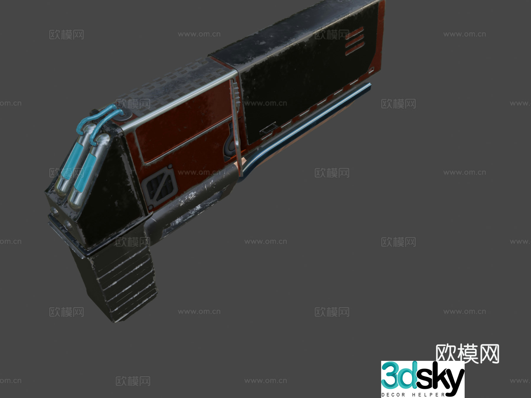 laser gun 3d model