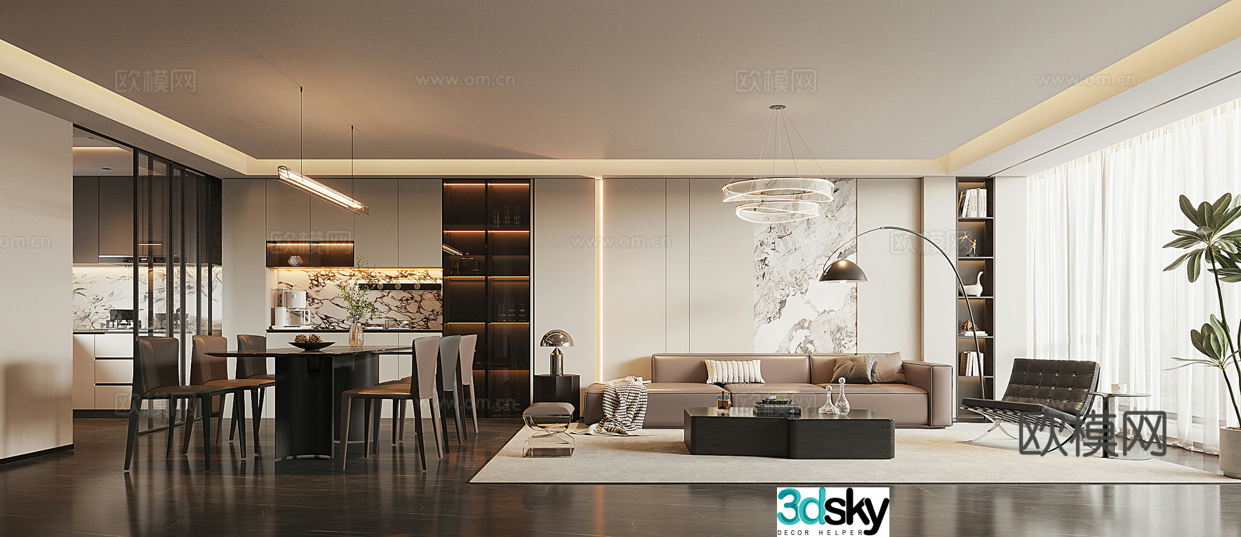 Italian restaurant 3D model