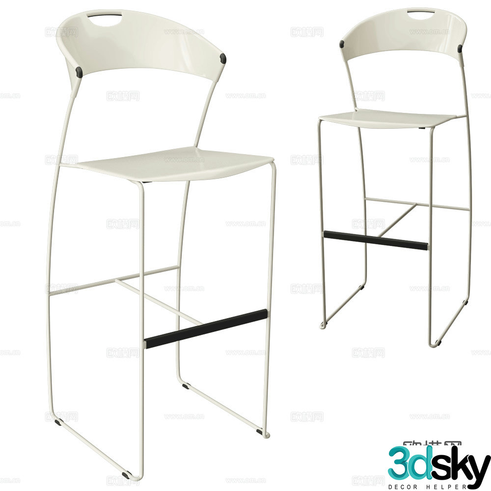 Baleri Italia Bar Chair 3D Model