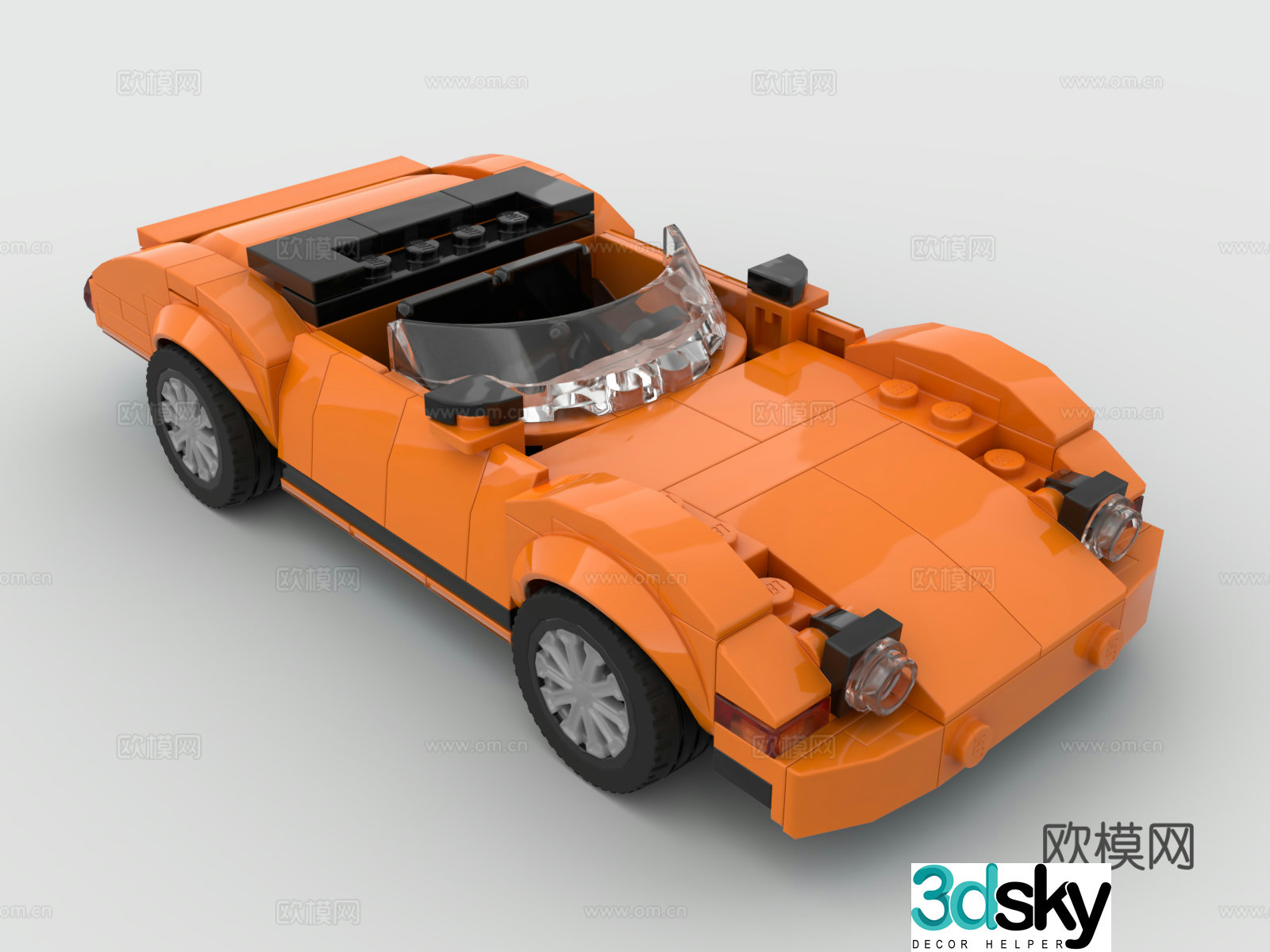LEGO LEGO Toys Building Blocks Sports Car Racing Car Sedan 3d Model
