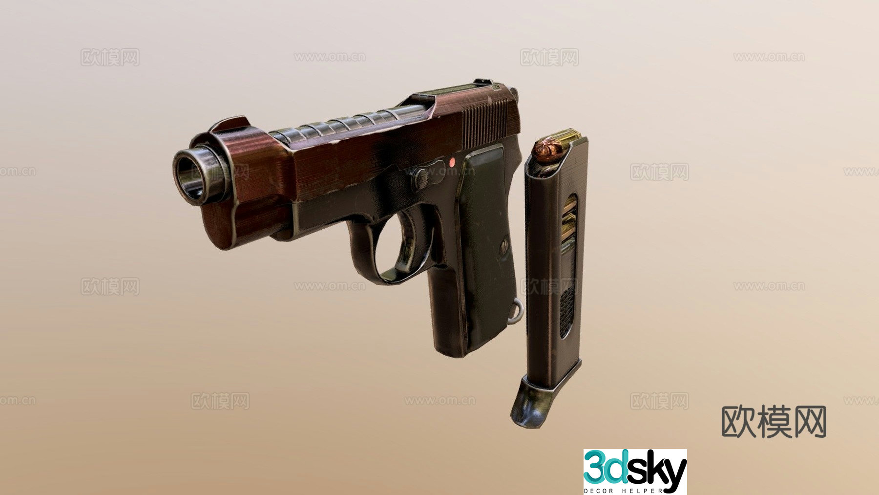 Beretta M1934 3d model