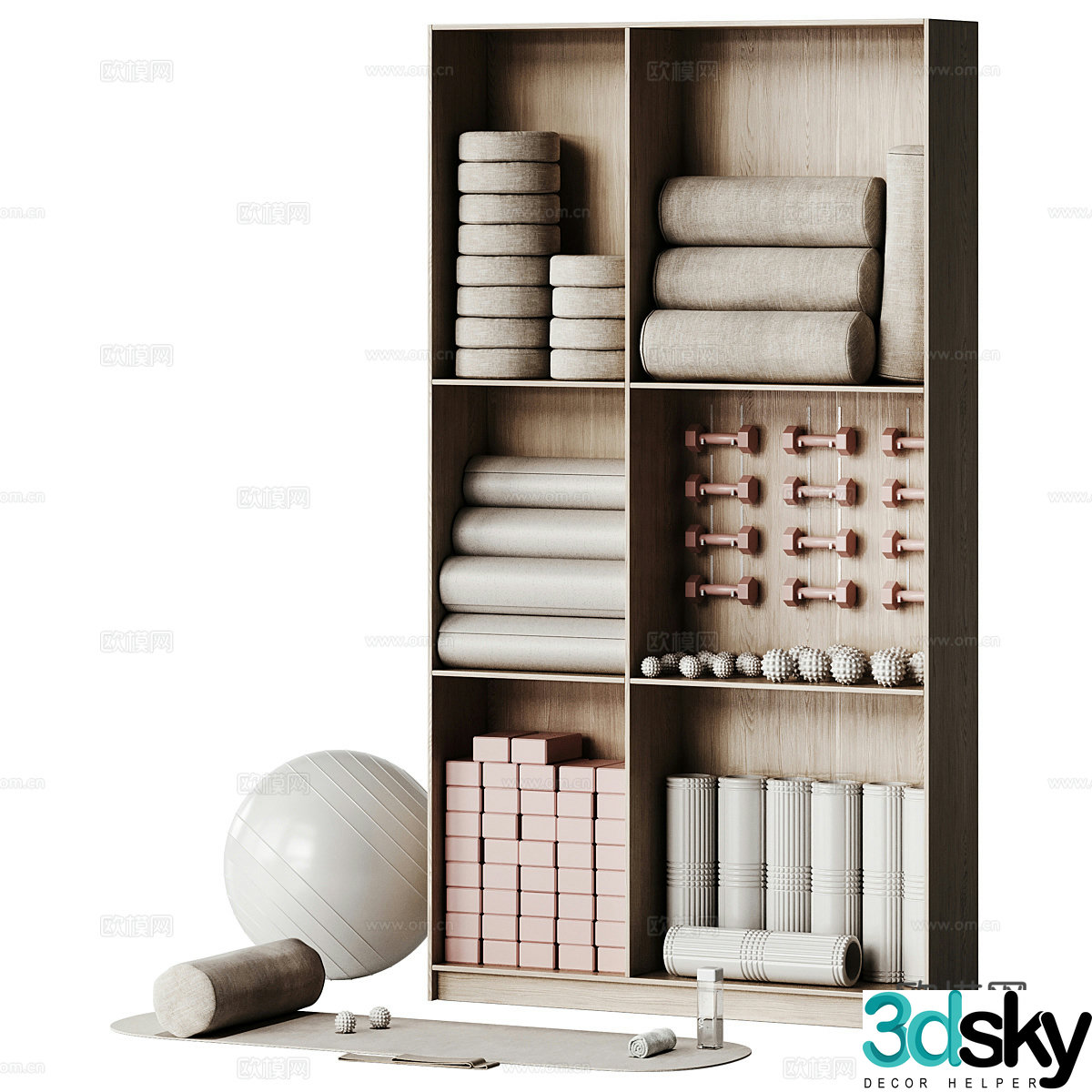 Modern yoga exercise suit 3d model