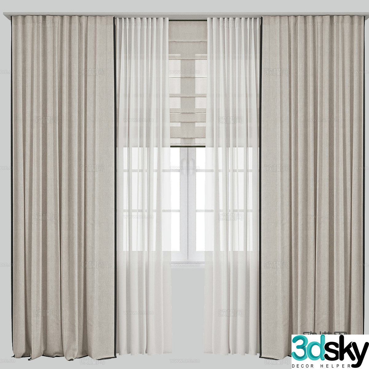 Curtain 3d model