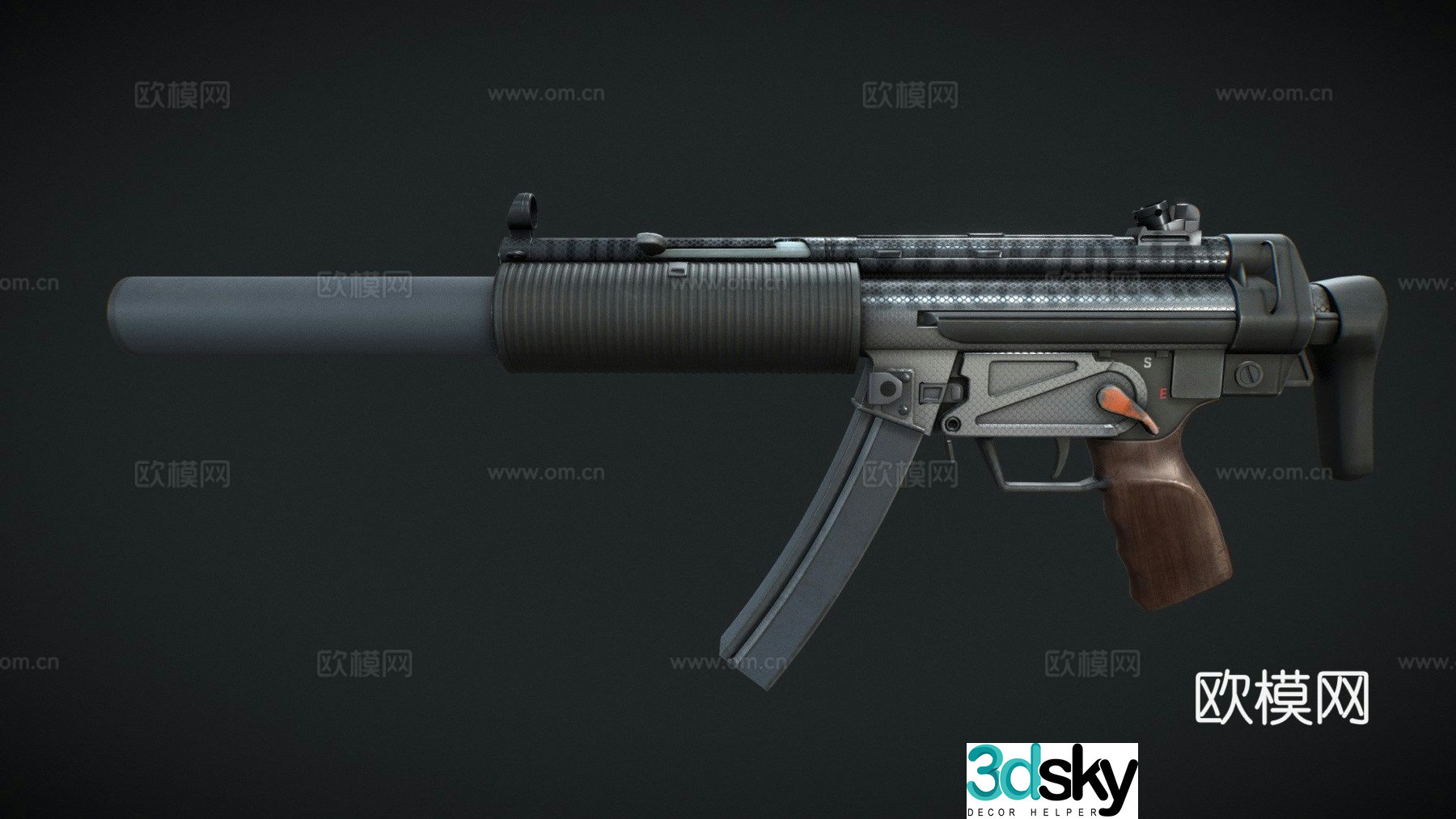 MP5-SD-Scambria 3d model