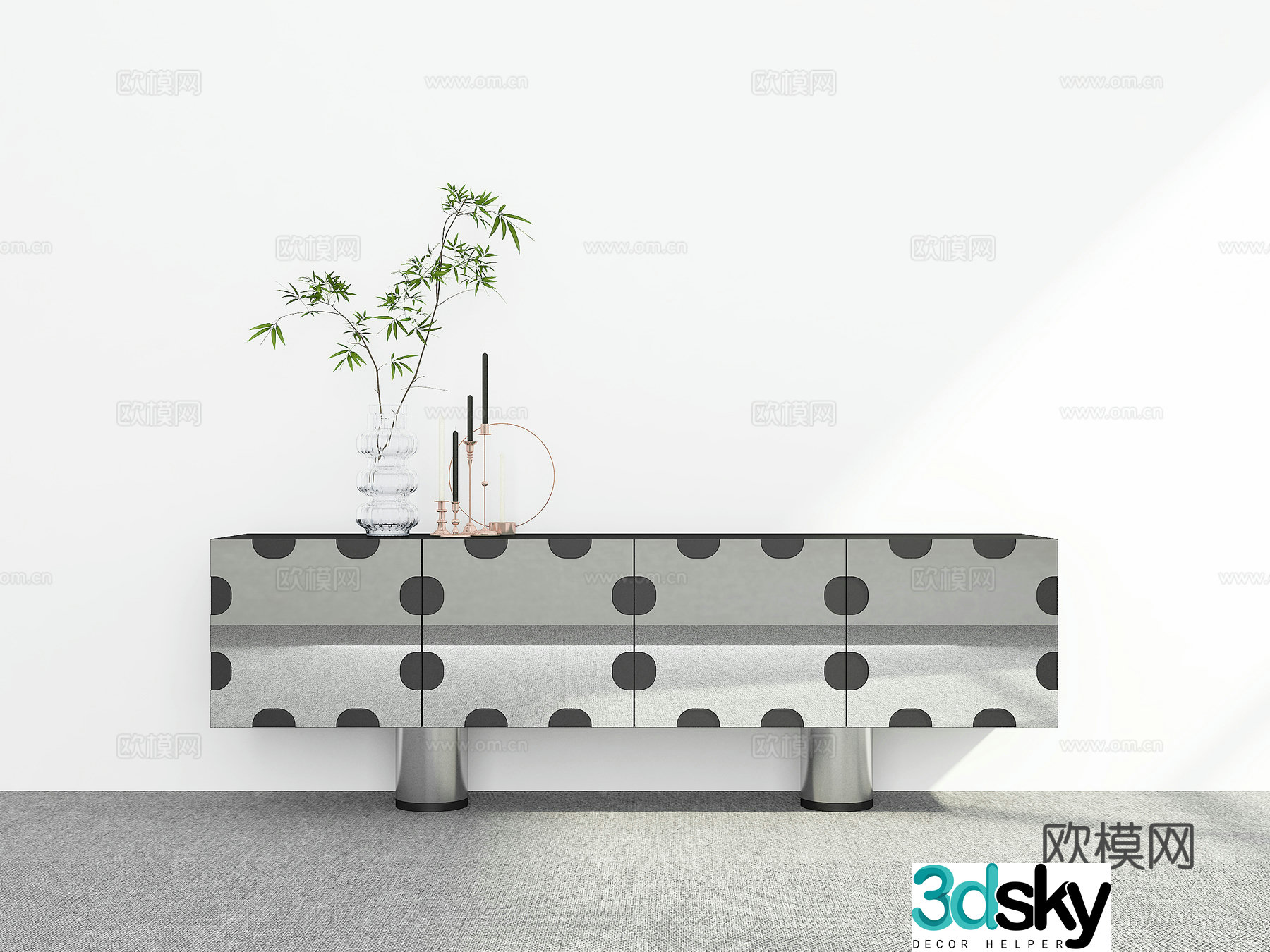 Modern TV cabinet 3d model