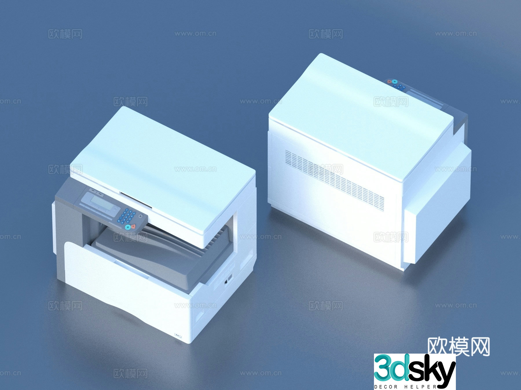 Printer Copier Scanner Office Equipment 3D Model
